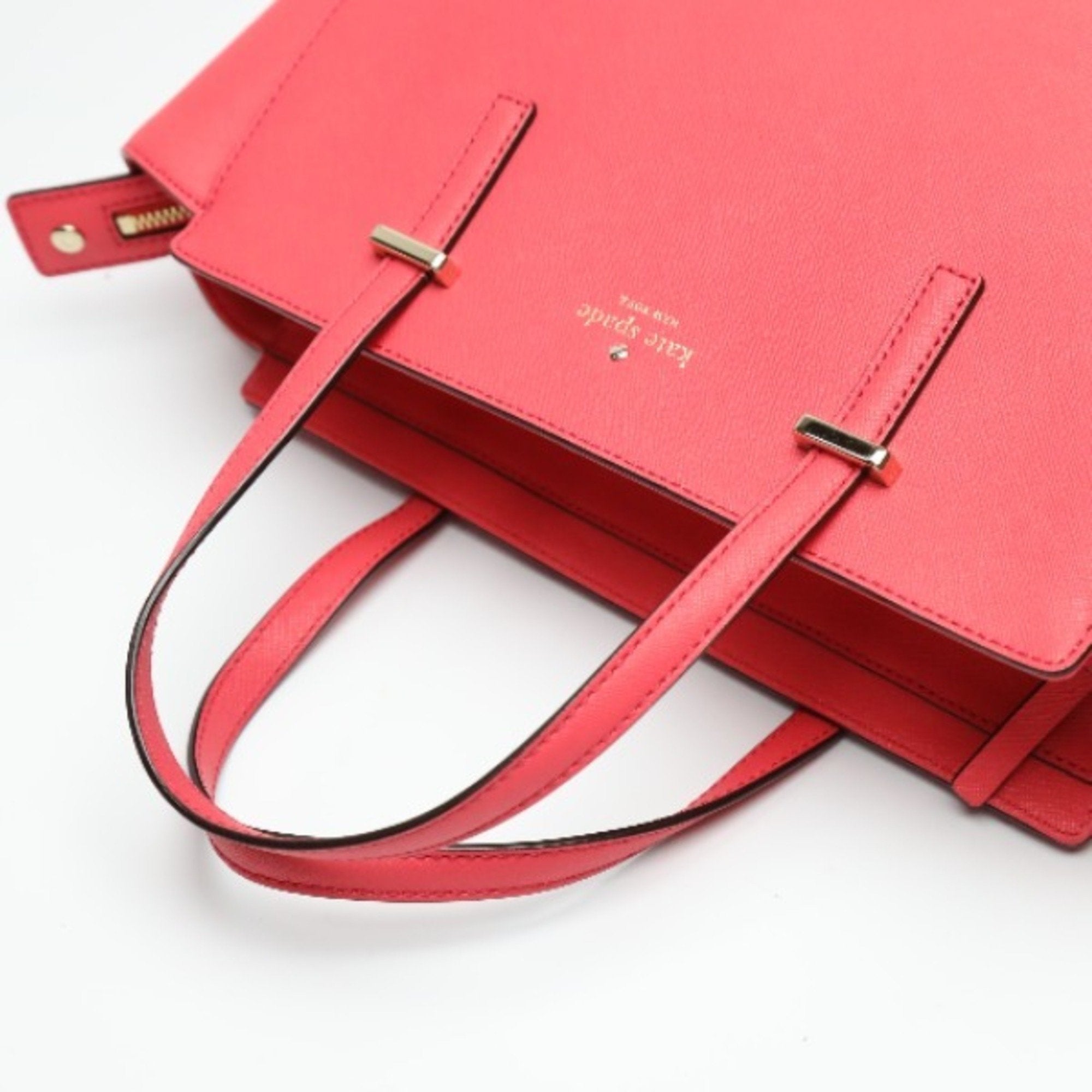 Kate Spade Pink Leather Handbag Shoulder Bag Tote Bag (Pre-Owned)