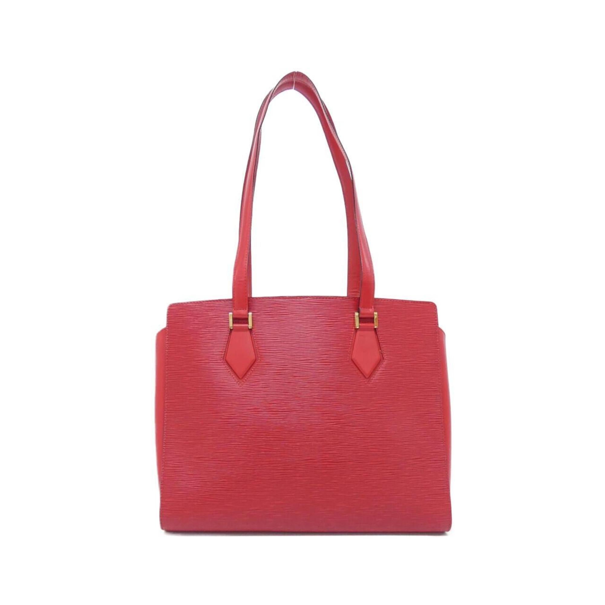 Louis Vuitton Red Color Leather Shoulder Bag (Pre-Owned)