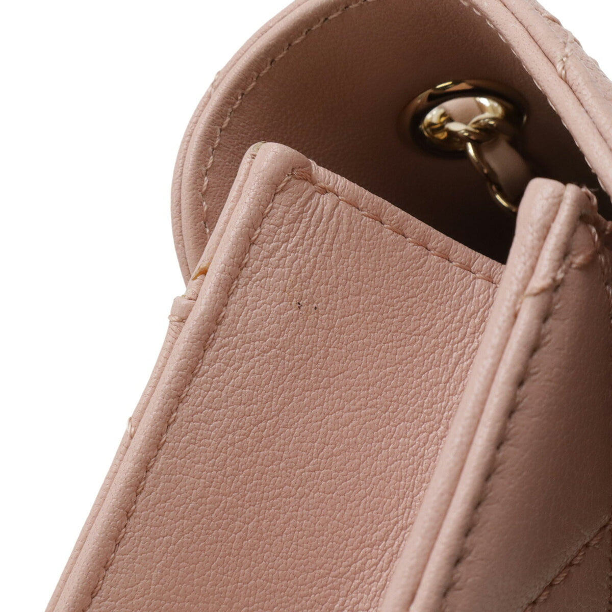 Chanel Matelasse Pink Leather Shoulder Bag (Pre-Owned)