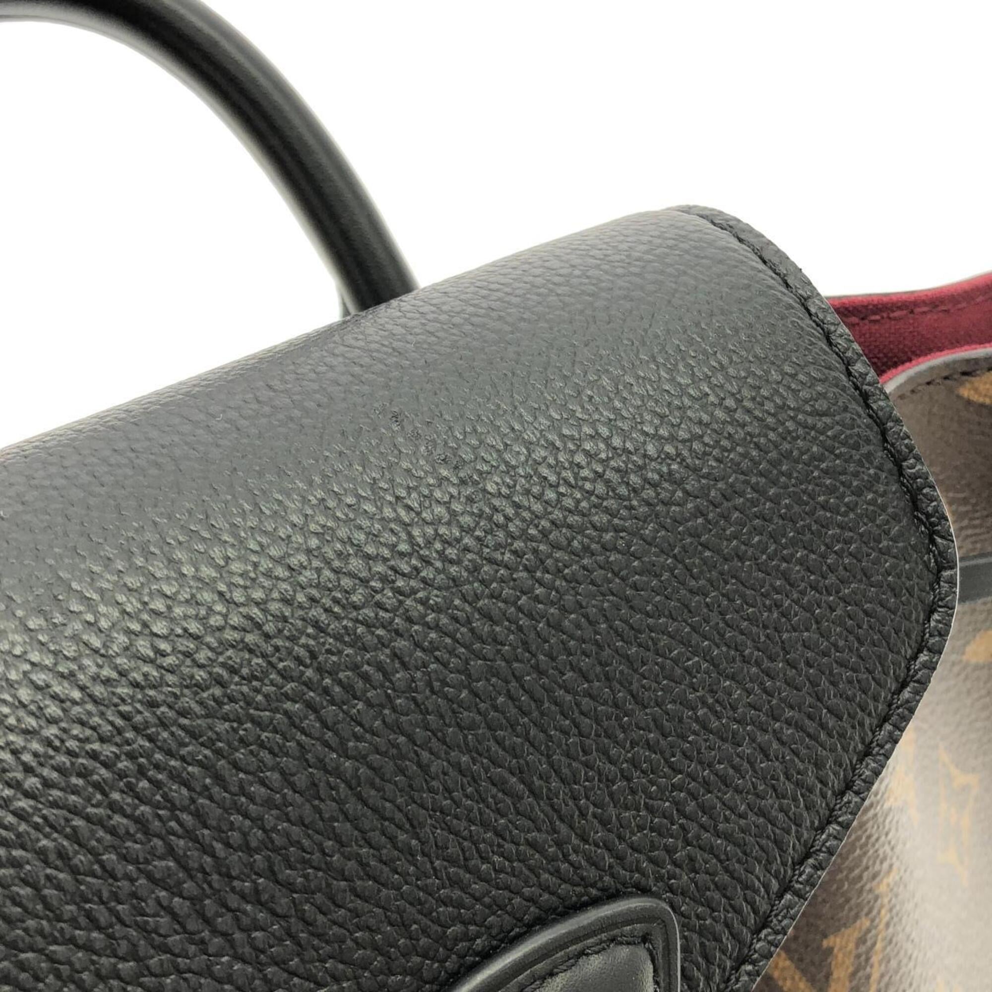 Louis Vuitton Black Marron Coated Canvas Backpack (Pre-Owned)
