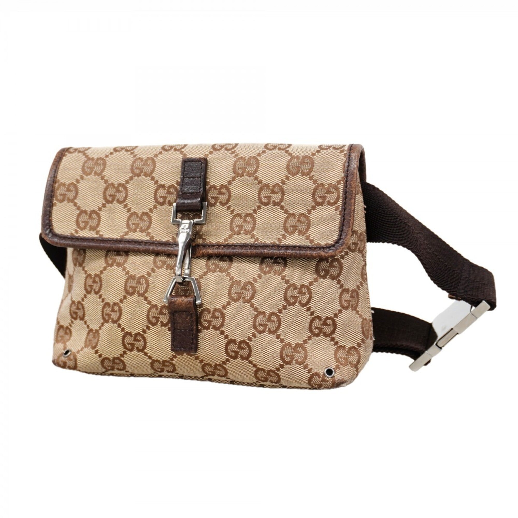 Gucci Brown Canvas Fanny Pack (Pre-Owned)