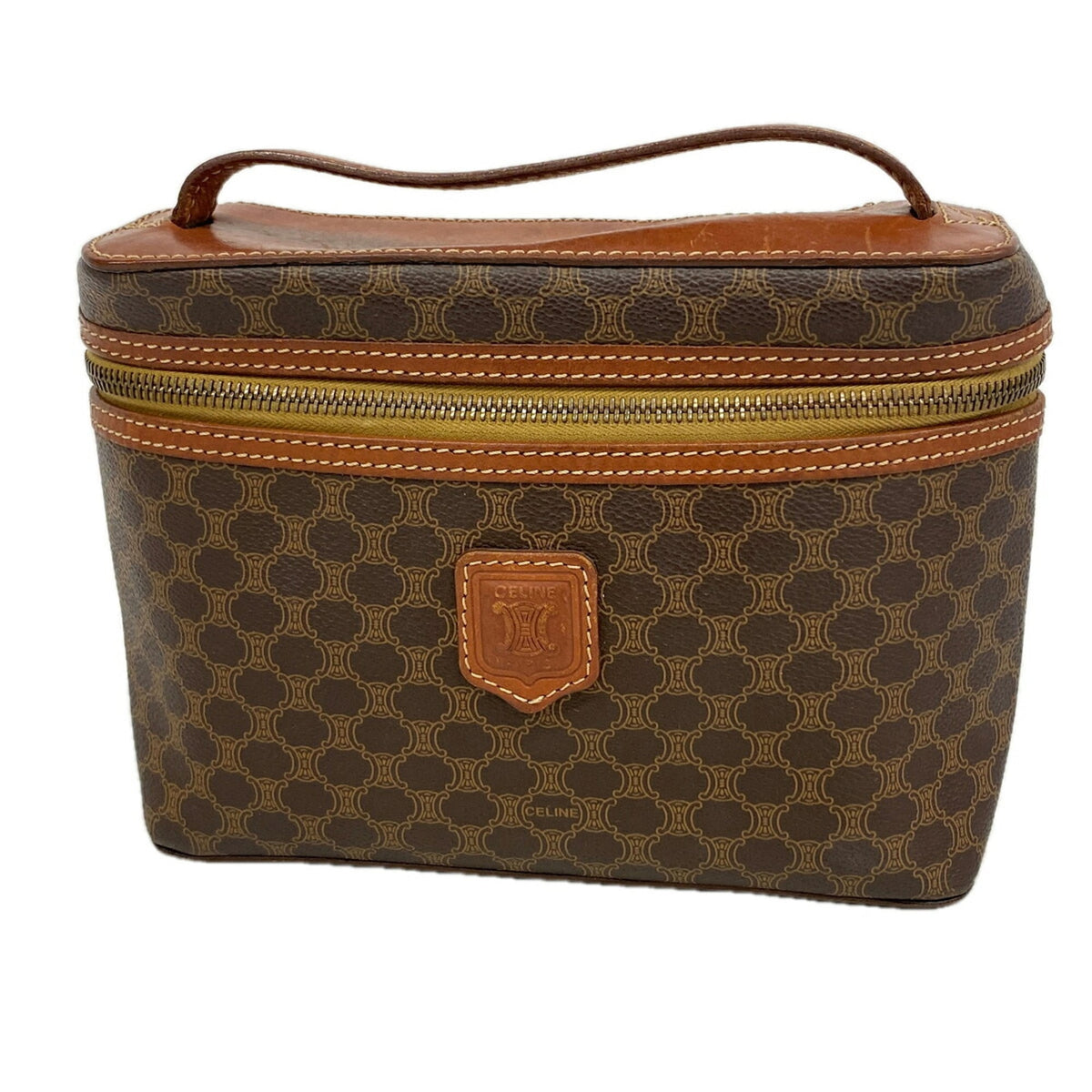 Celine Brown Pvc Vanity Bag (Pre-Owned)