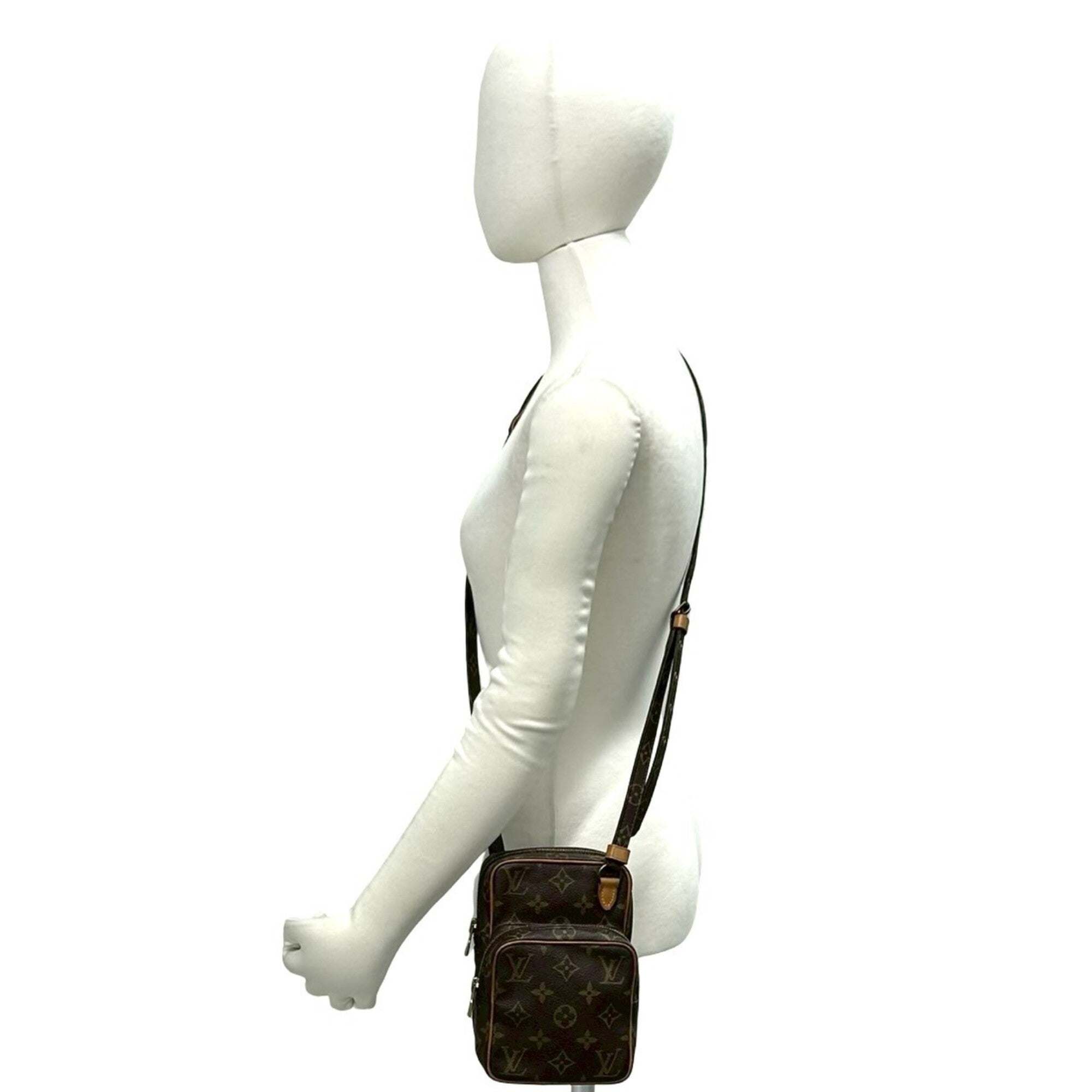 Louis Vuitton Brown Leather Pvc Pochette Shoulder Bag (Pre-Owned)