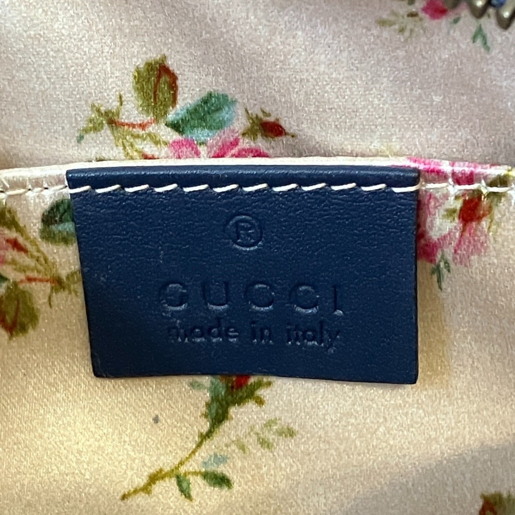 Gucci Blue Fabric Pouch (Pre-Owned)