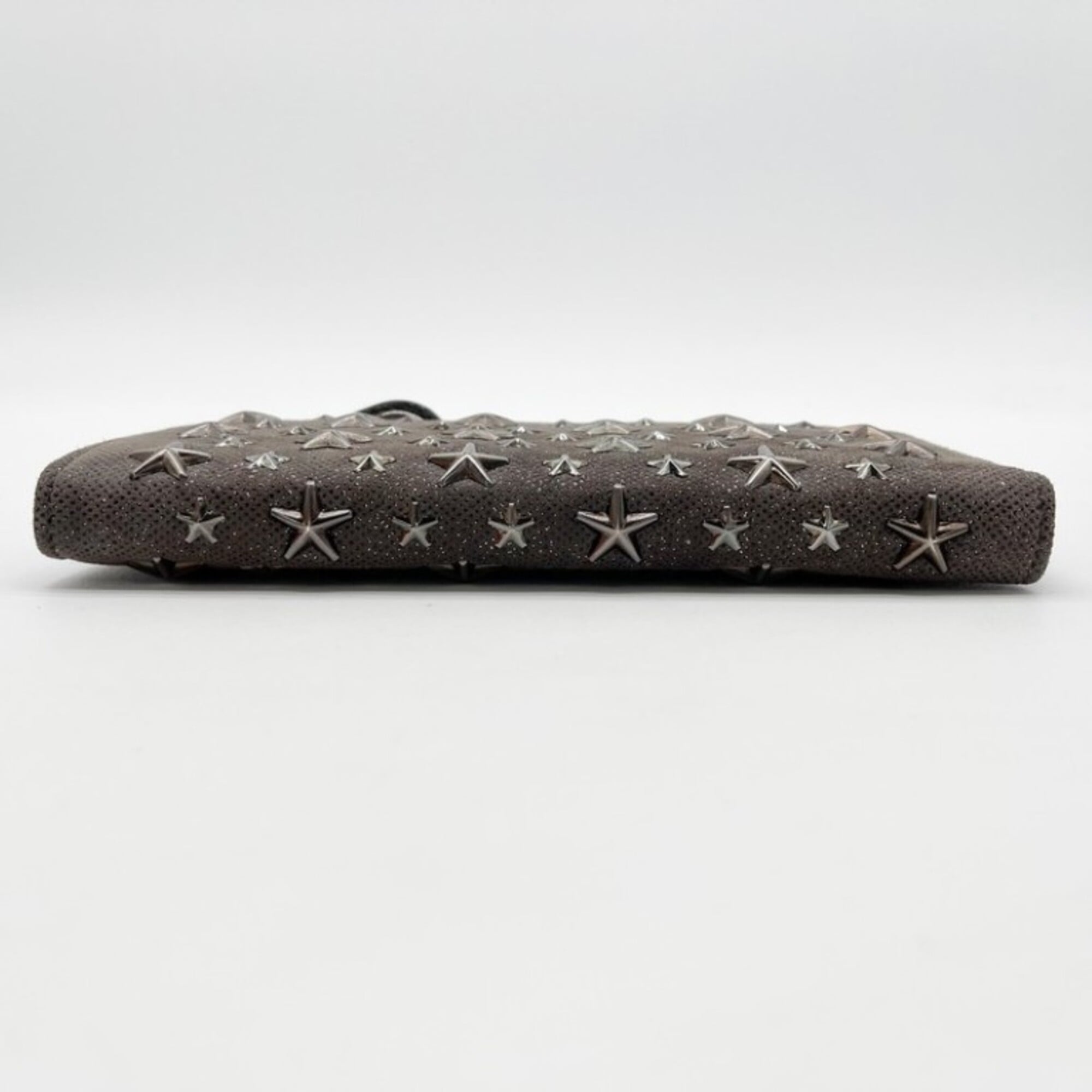 Jimmy Choo Khaki Leather Long Wallet (Bi-Fold) (Pre-Owned)