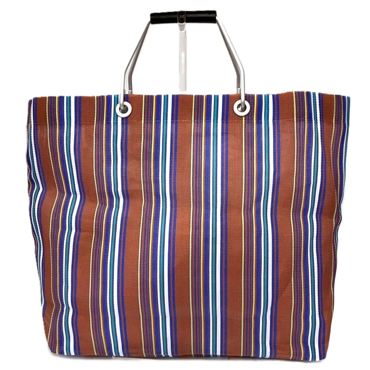 Marni Brown Nylon Leather Tote Bag (Pre-Owned)
