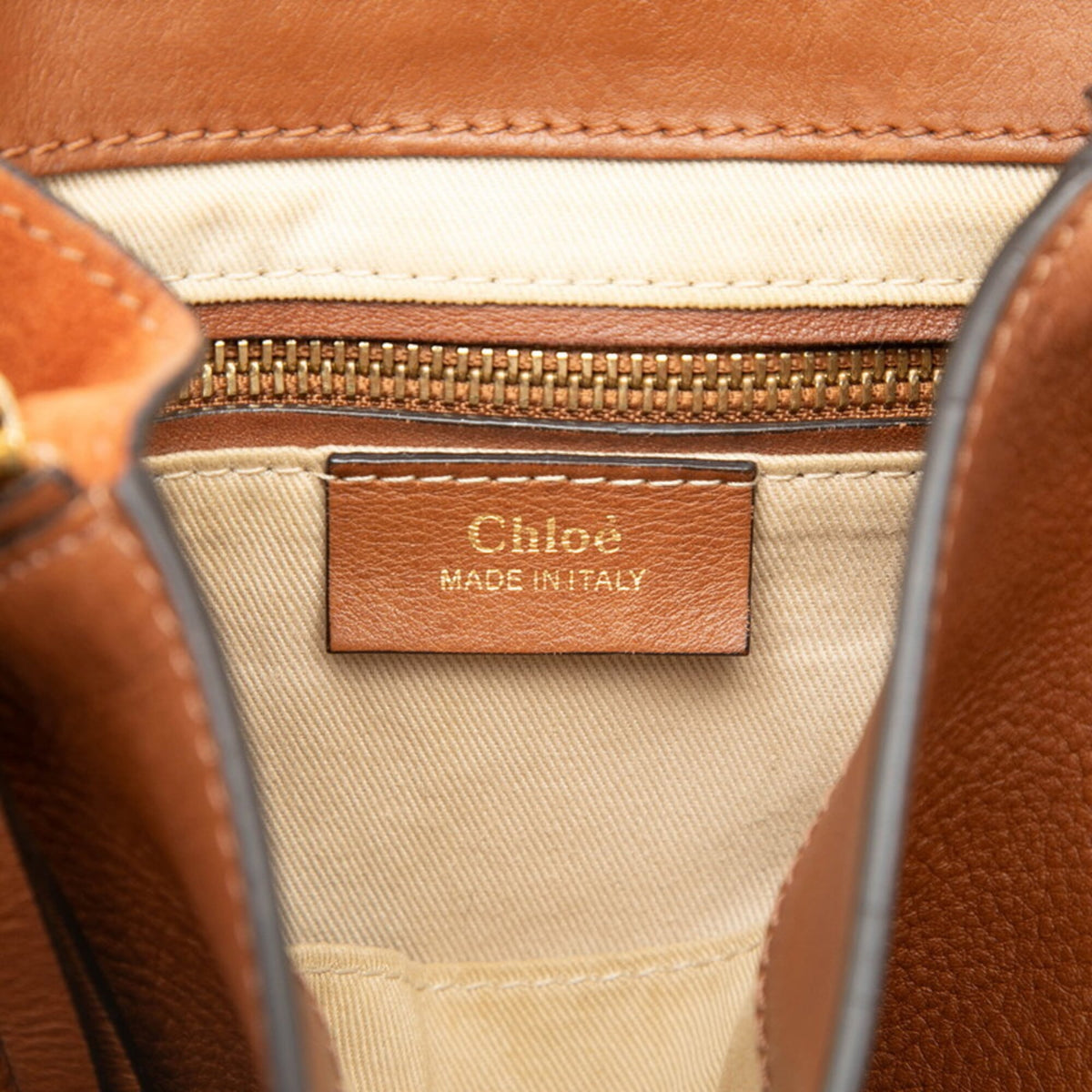 Chloé Brown Leather Suede Backpack (Pre-Owned)