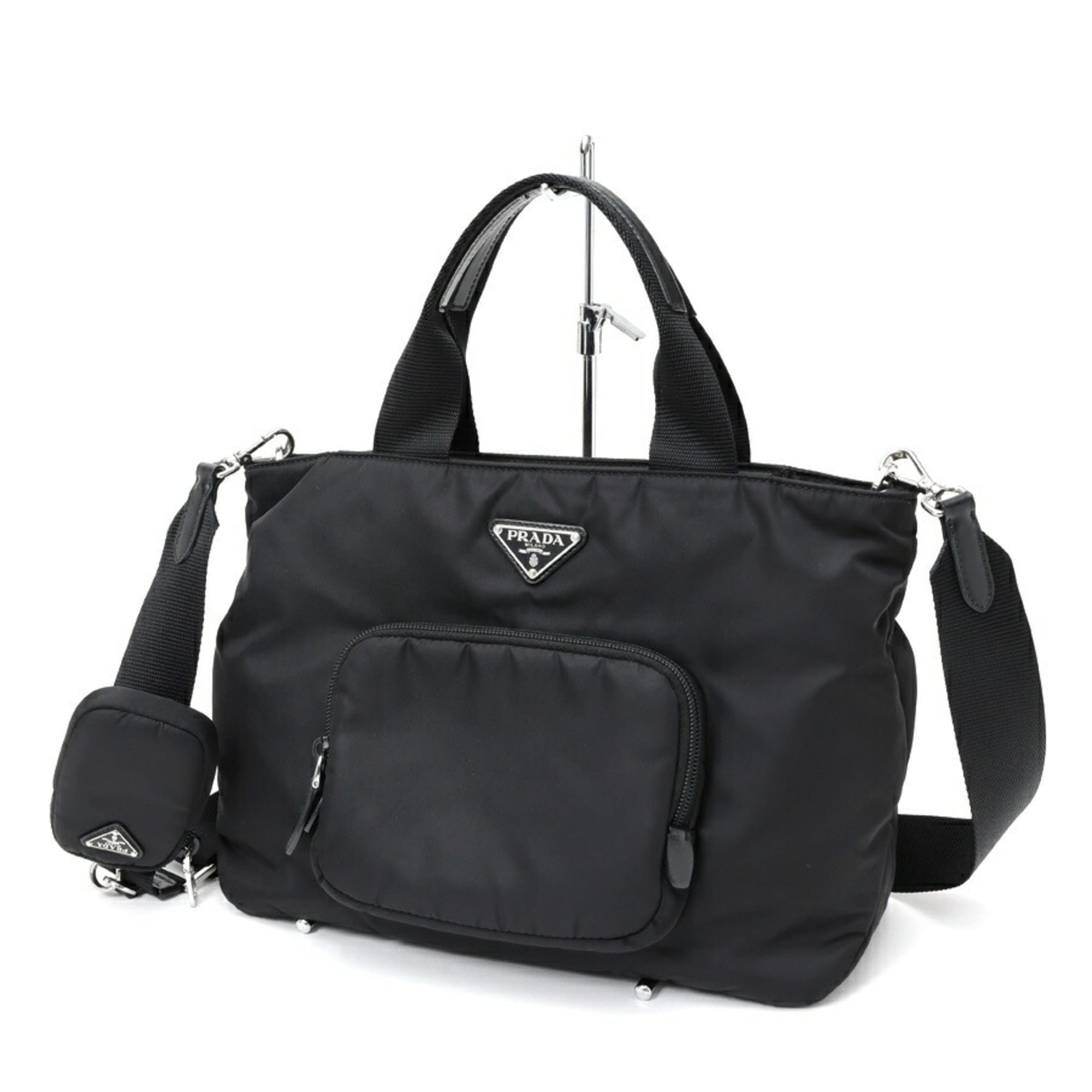 Prada Black Nylon Tote Bag (Pre-Owned)