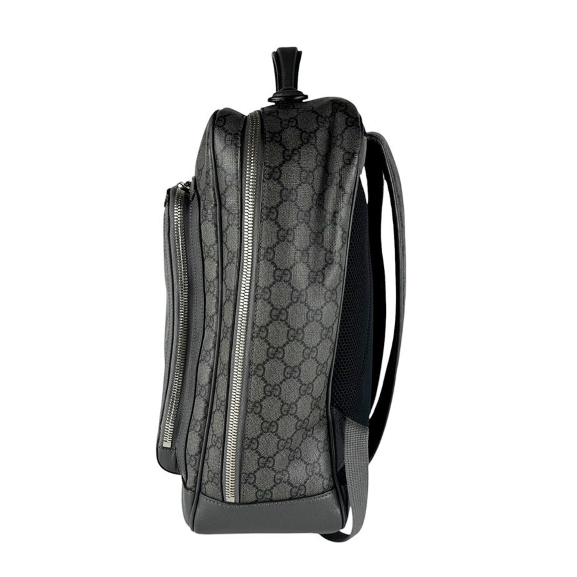 Gucci Gray Gg Supreme Backpack (Pre-Owned)