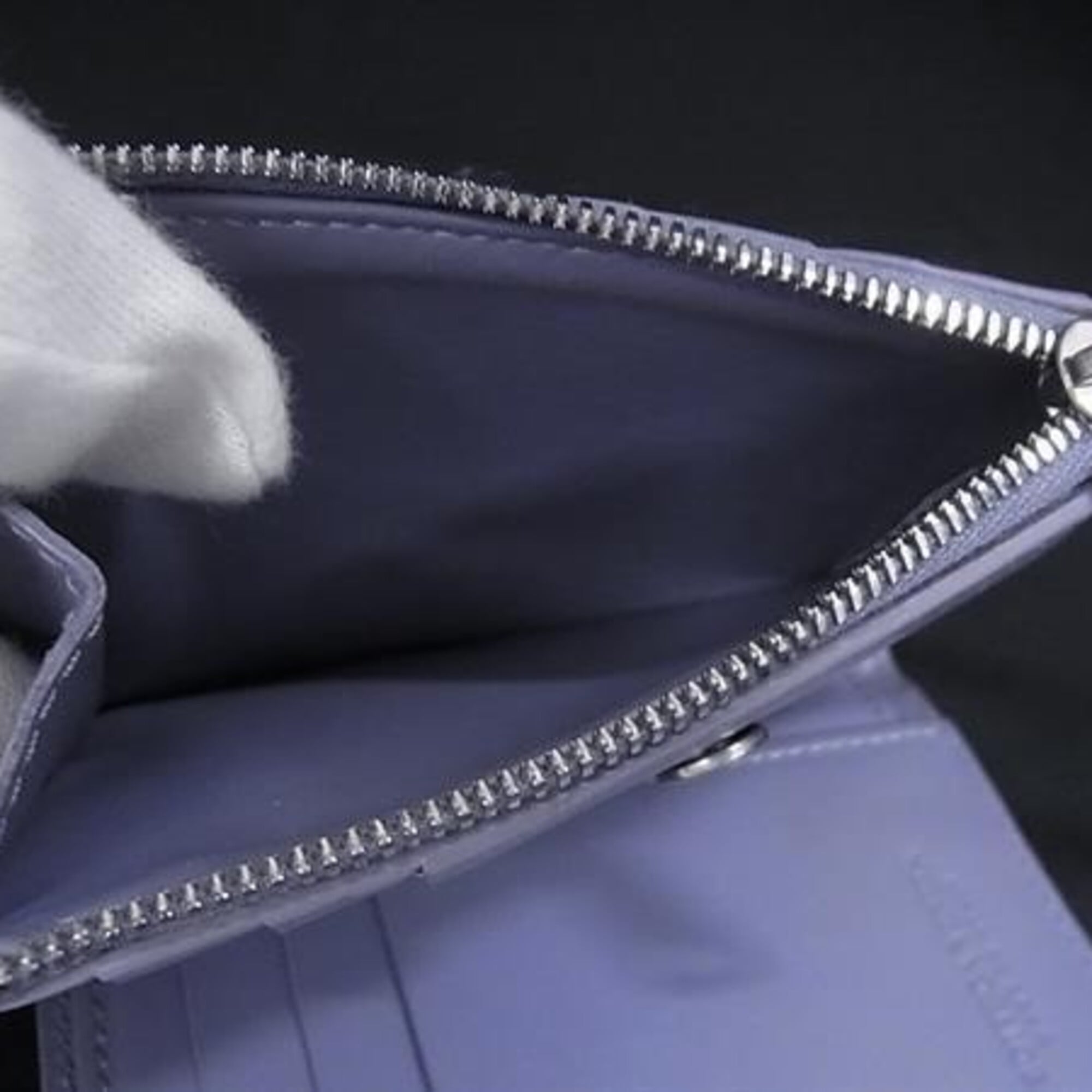 Bottega Veneta Purple Intrecciato Wallet (Bi-Fold) (Pre-Owned)