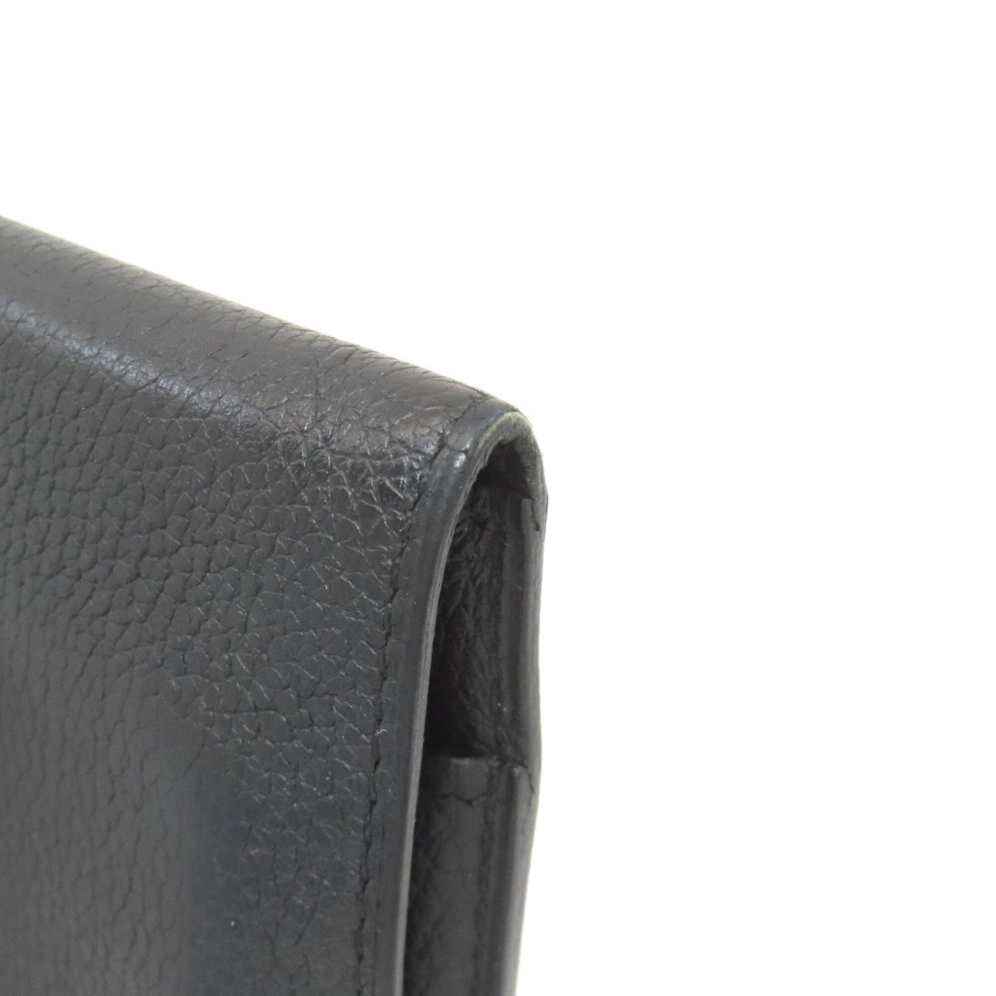 Hermes Black Togo Leather Wallet (Bi-Fold) (Pre-Owned)