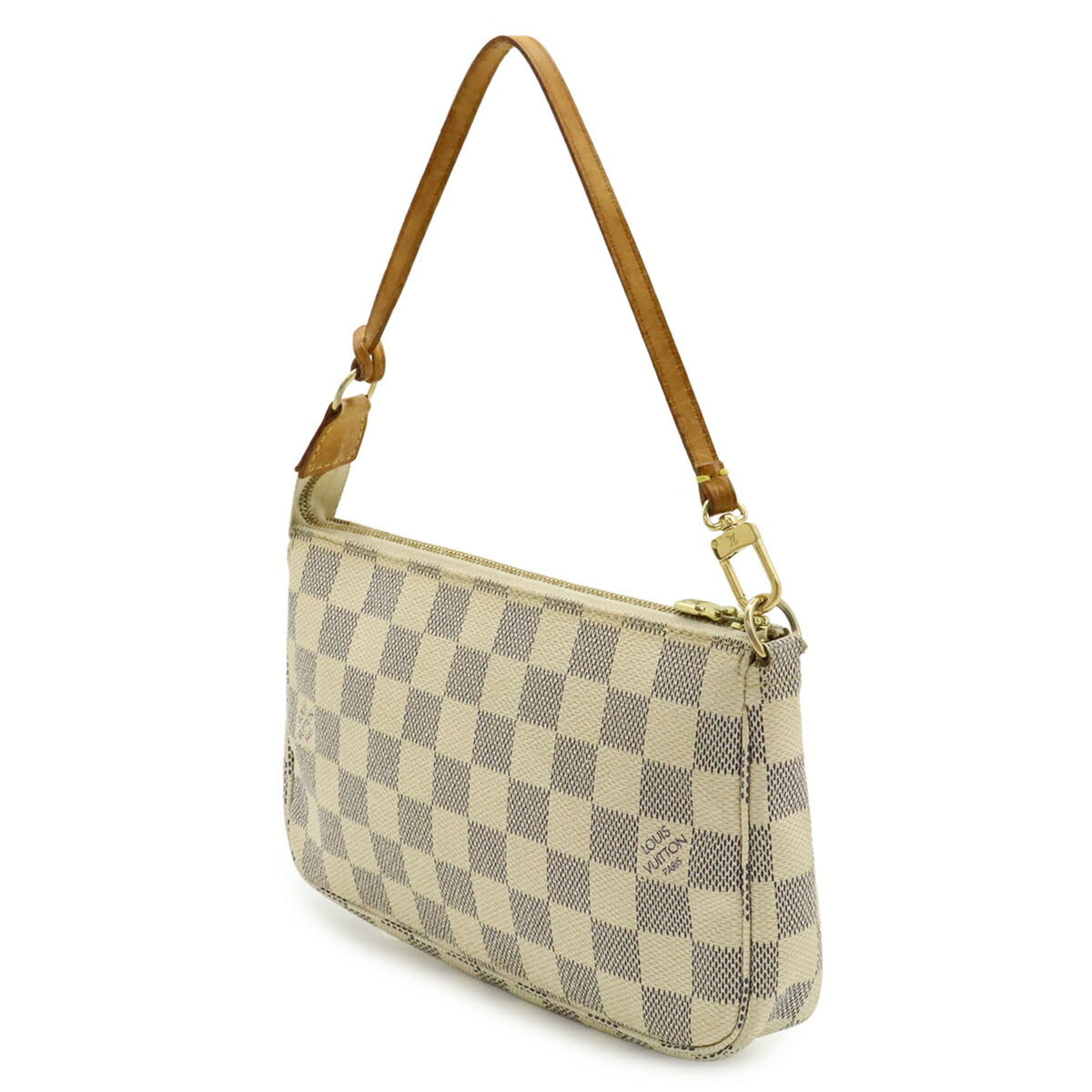 Louis Vuitton Damier Azur Ivory Damier Azur Handbag Pochette (Pre-Owned)