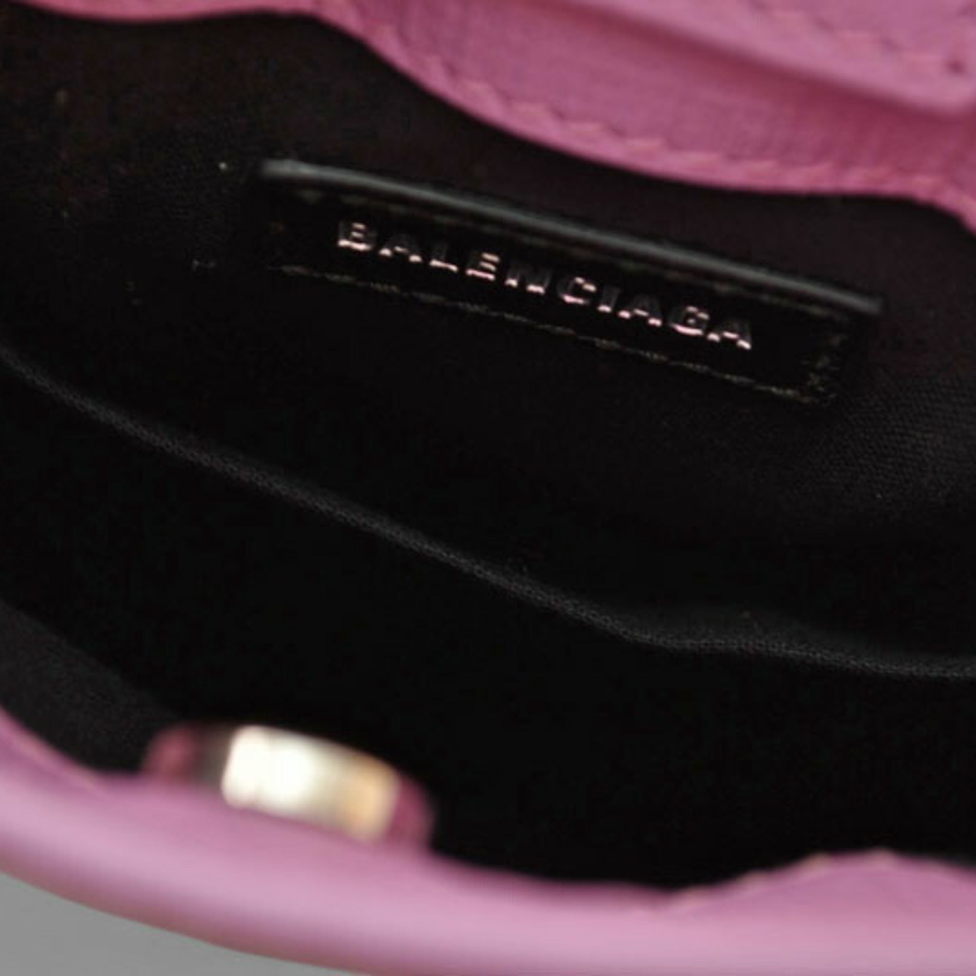 Balenciaga Purple Leather Shoulder Bag (Pre-Owned)