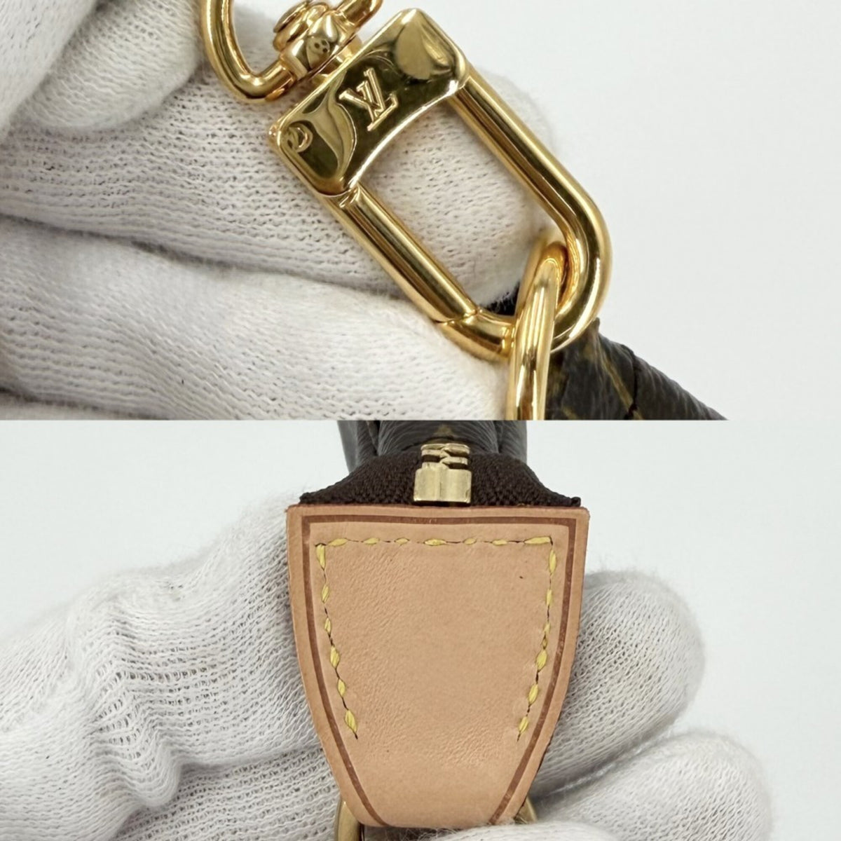 Louis Vuitton Brown Monogram Handbag Pochette Pouch (Pre-Owned)