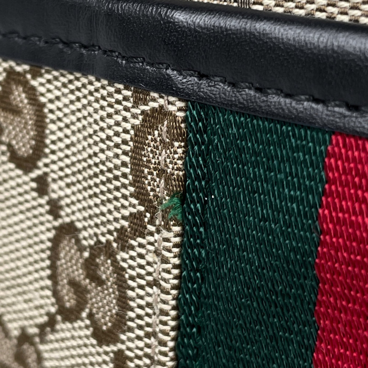 Gucci Brown Gg Canvas Leather Shoulder Bag (Pre-Owned)