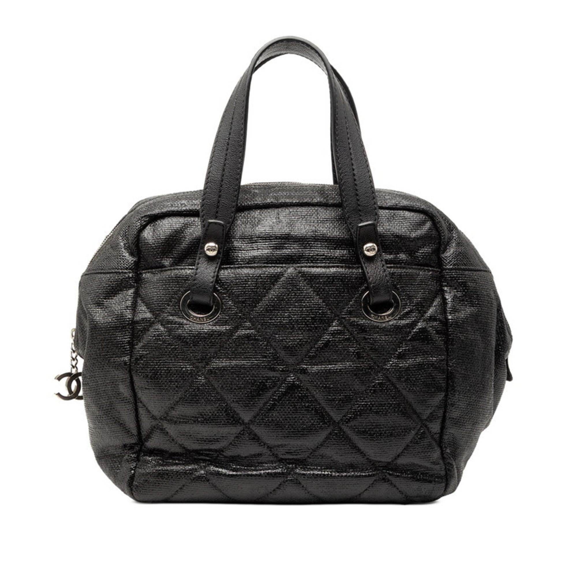 Chanel Black Pvc Handbag (Pre-Owned)