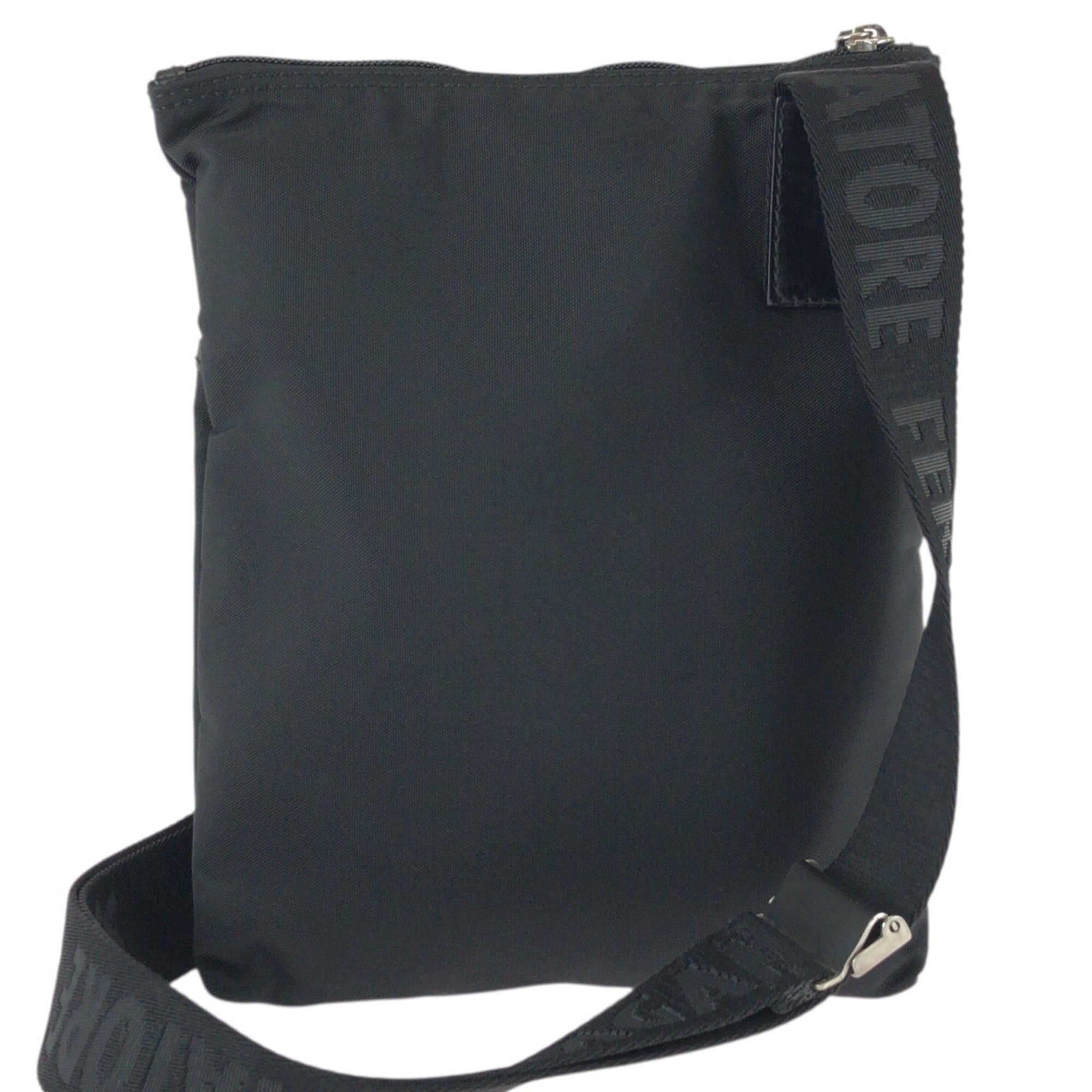 Salvatore Ferragamo Black Nylon Leather Shoulder Bag (Pre-Owned)