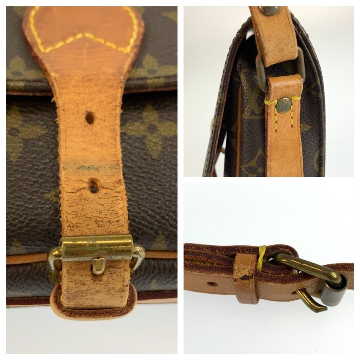 Louis Vuitton Monogram Brown Pvc Leather Pochette Shoulder Bag (Pre-Owned)