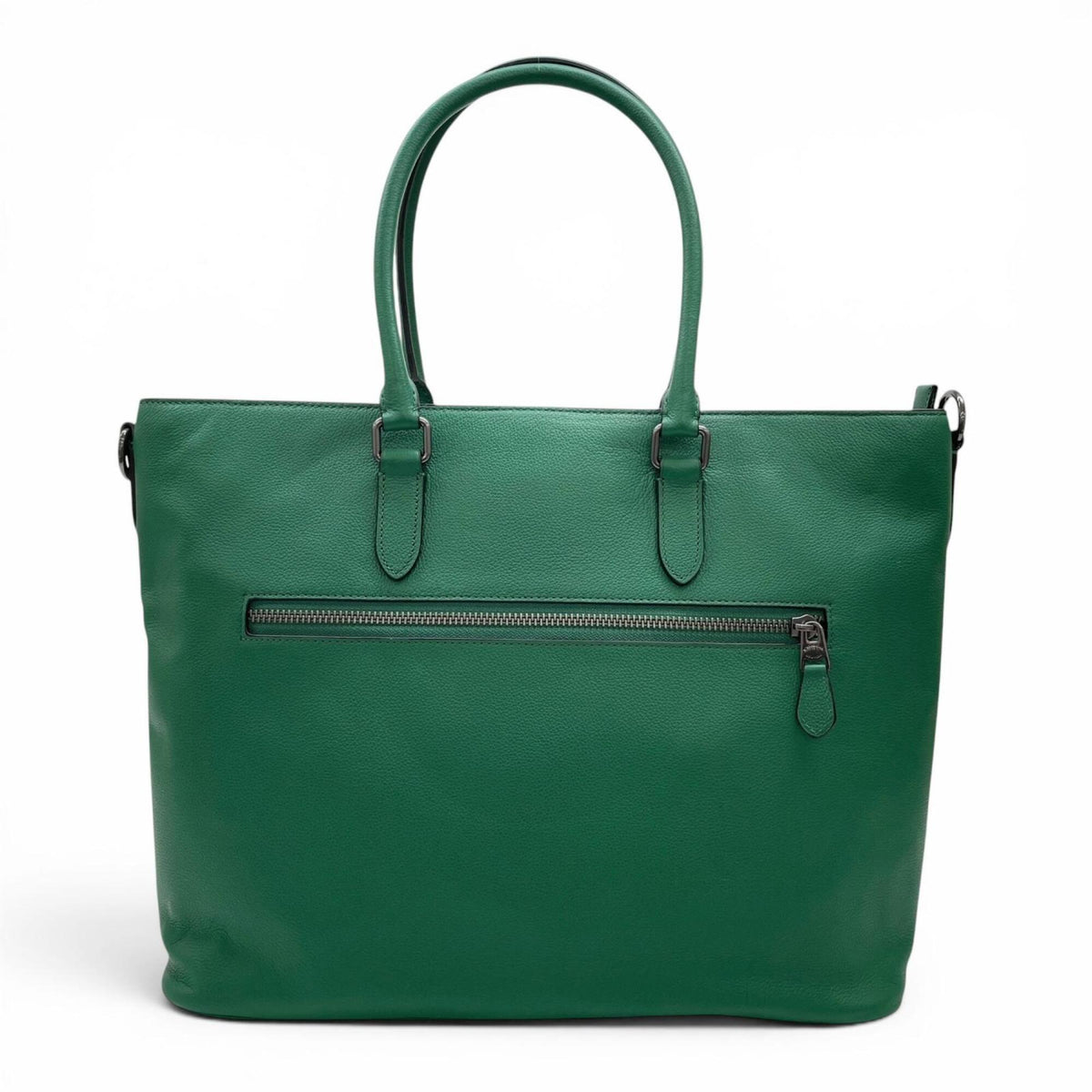 Coach Green Leather Tote Bag (Pre-Owned)