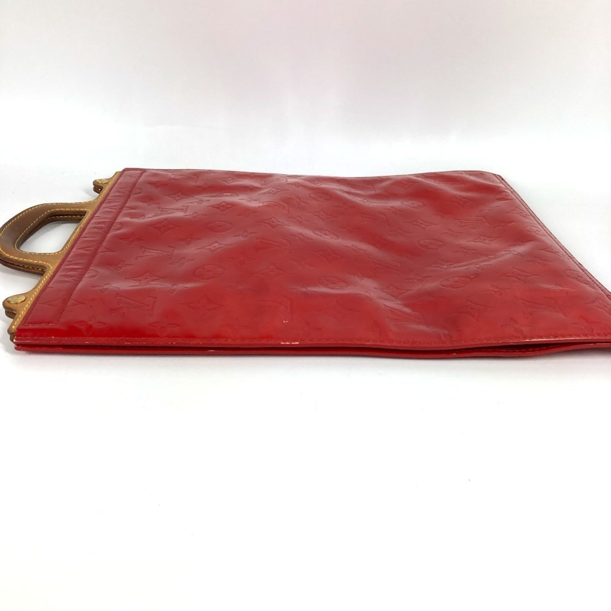 Louis Vuitton Galle Red Color Monogram Vernis Handbag (Pre-Owned)