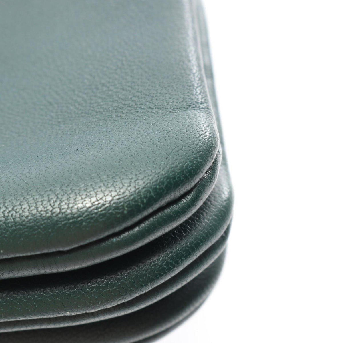 Celine Green Leather Handbag Shoulder Bag (Pre-Owned)