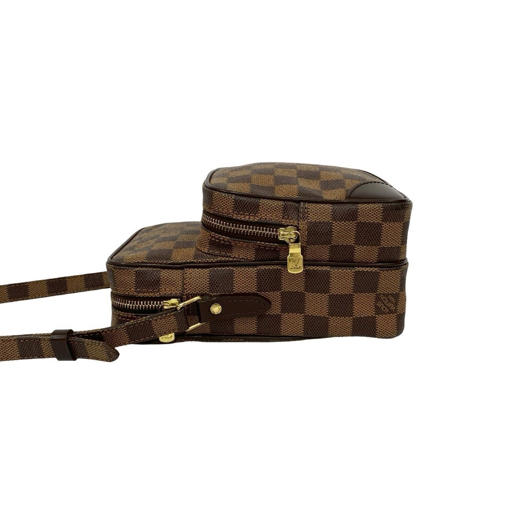Louis Vuitton Brown Leather Pvc Pochette Shoulder Bag (Pre-Owned)