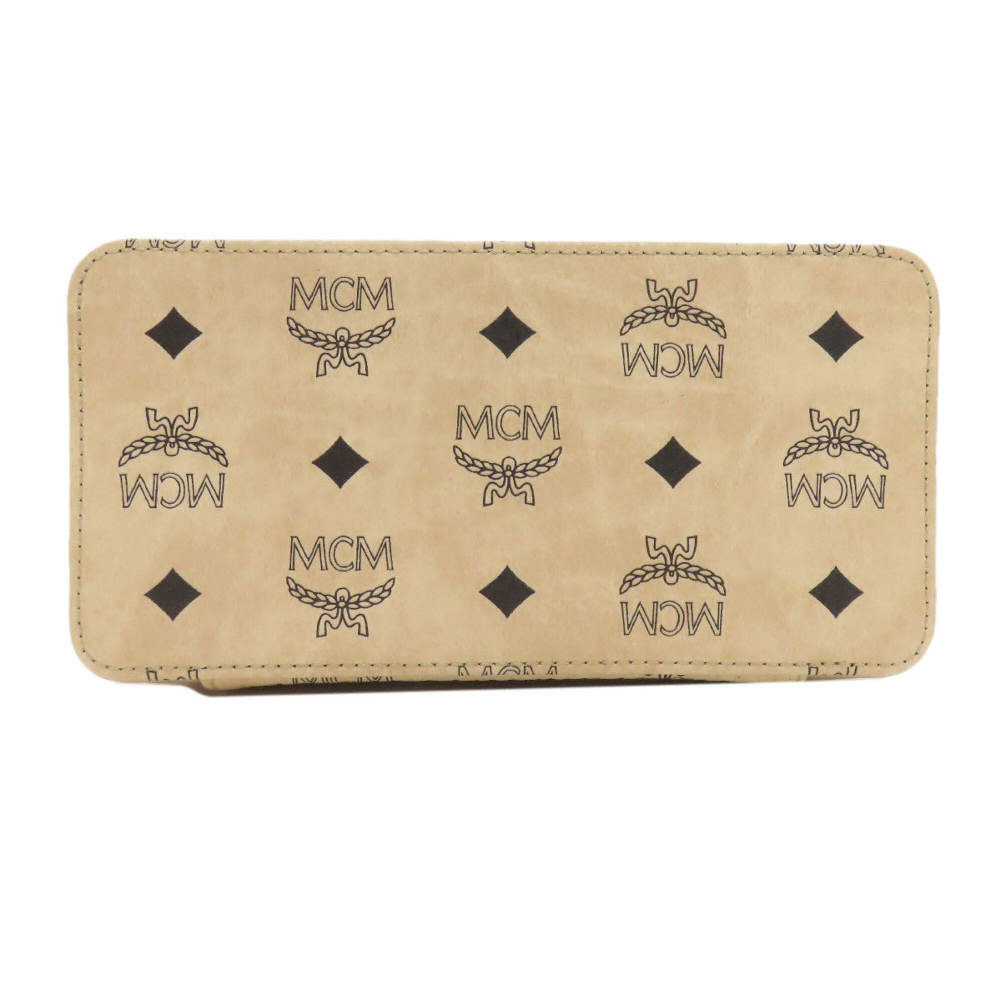 Mcm Beige Pvc Handbag (Pre-Owned)