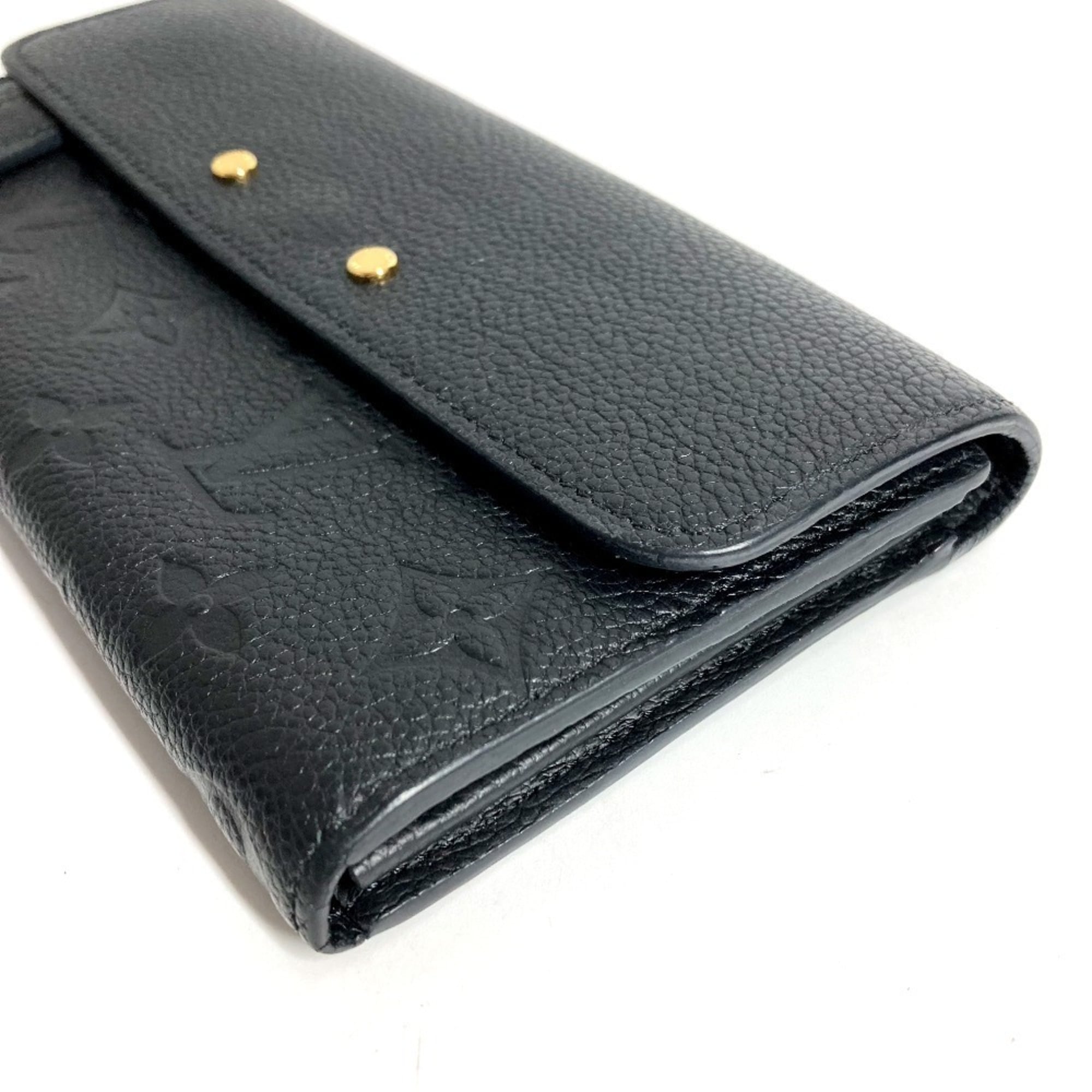 Louis Vuitton Monogram Empreinte Black Noir Monogram Empreinte Long Wallet (Bi-Fold) (Pre-Owned)