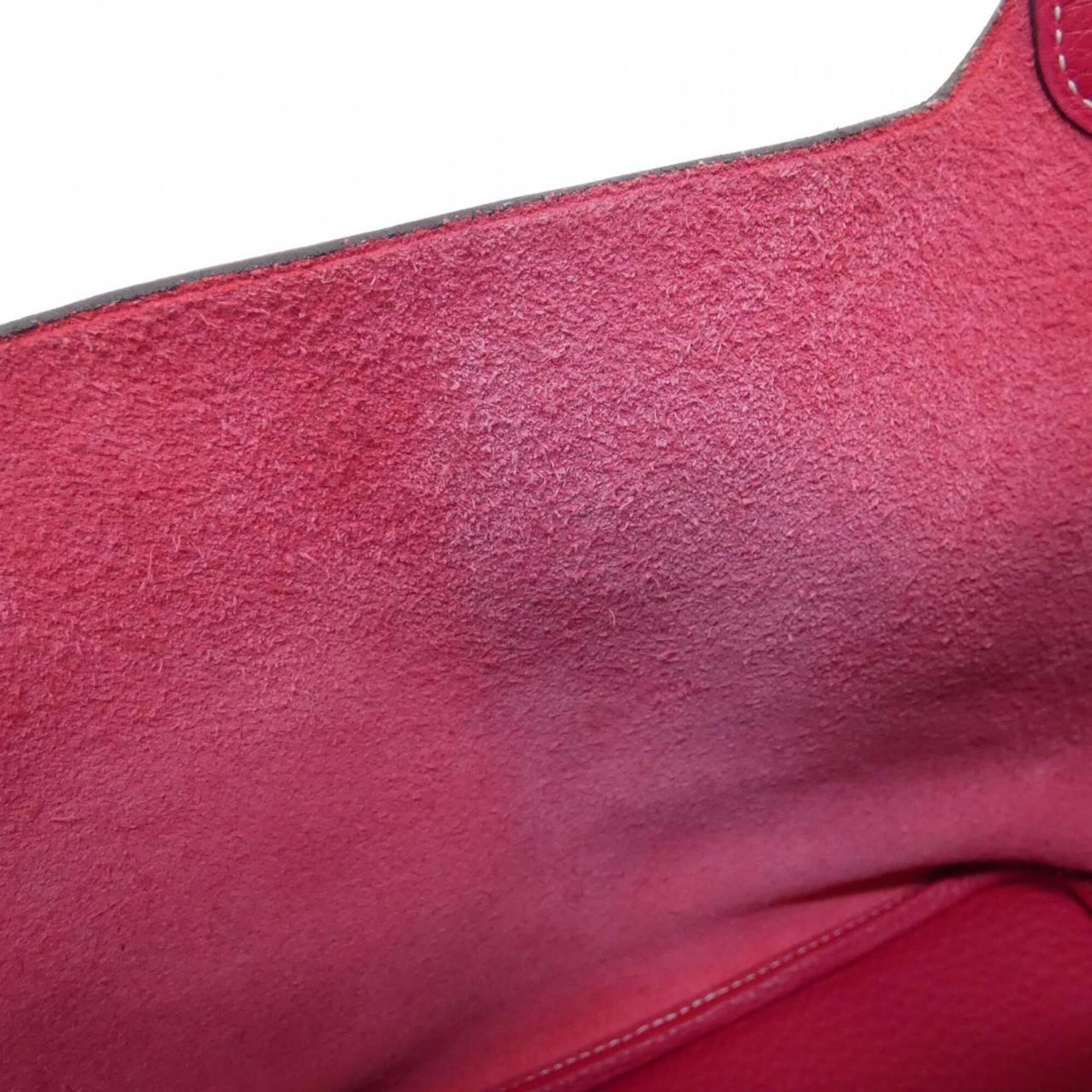 Hermes Brown Pink Taurillon Clemence Leather Handbag (Pre-Owned)