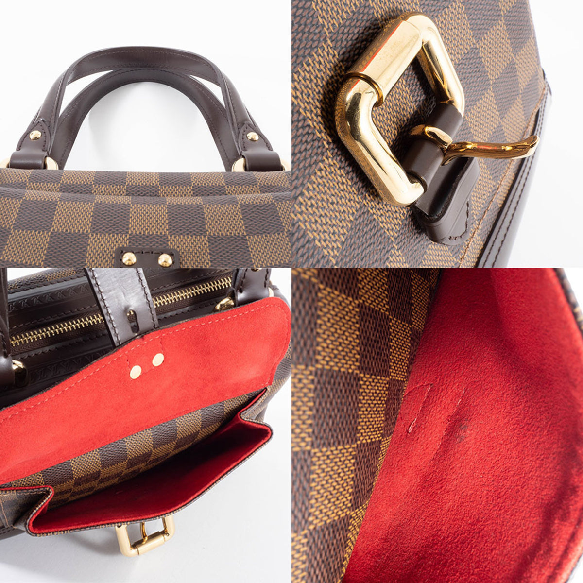 Louis Vuitton Damier Canvas Ebene Damier Canvas Handbag (Pre-Owned)