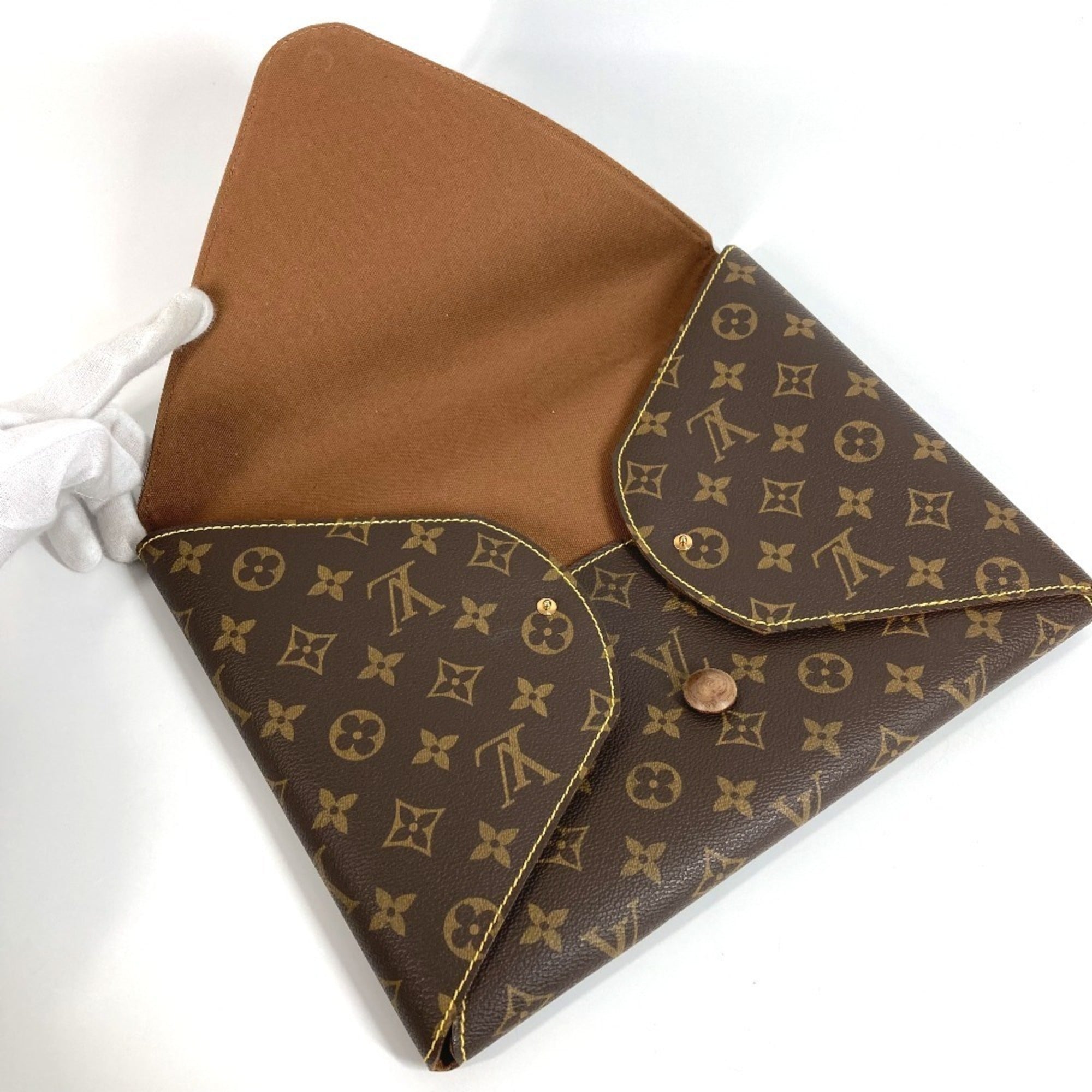 Louis Vuitton Monogram Brown Monogram Clutch Bag (Pre-Owned)