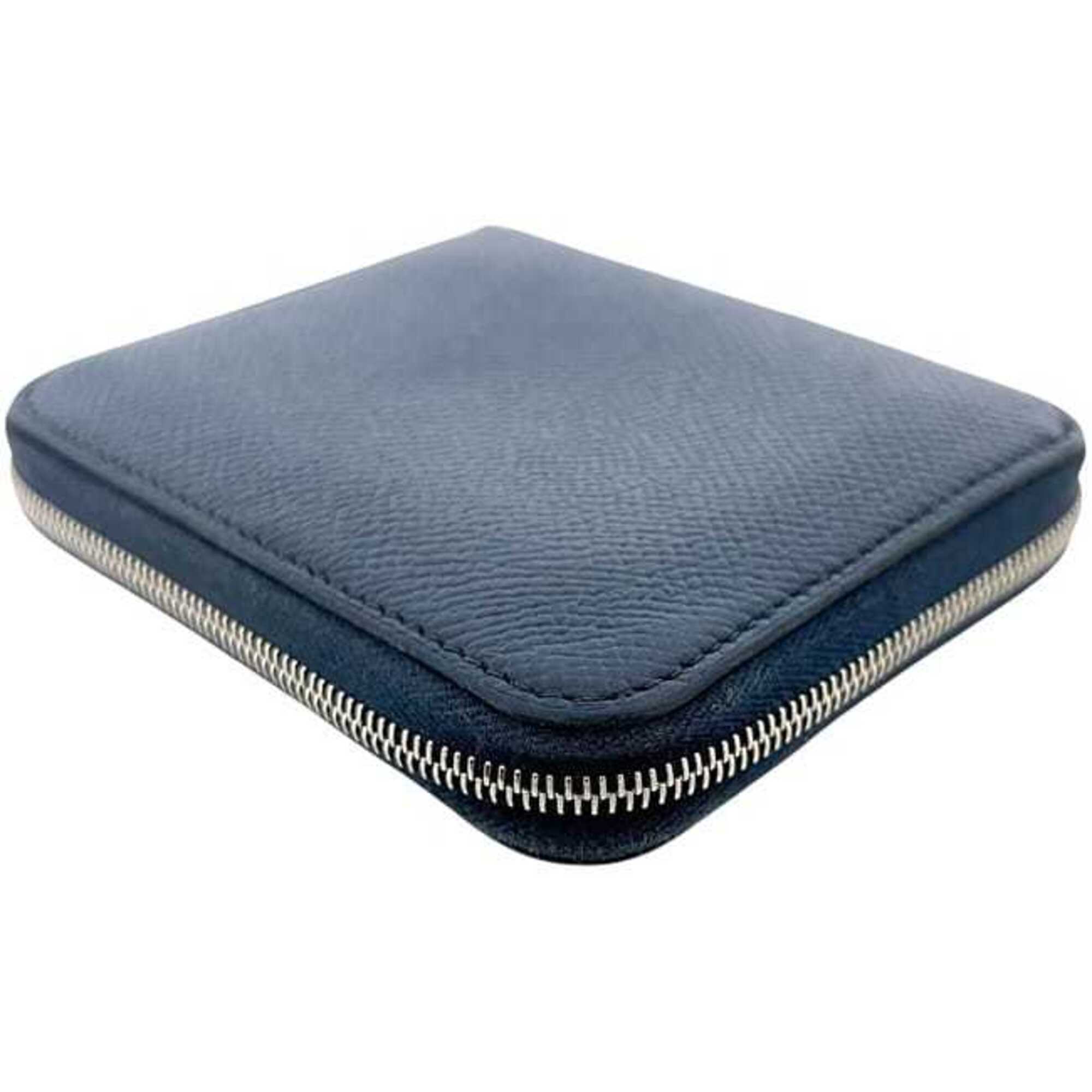 Hermes Navy Togo Leather Coin Purse/Coin Case (Pre-Owned)