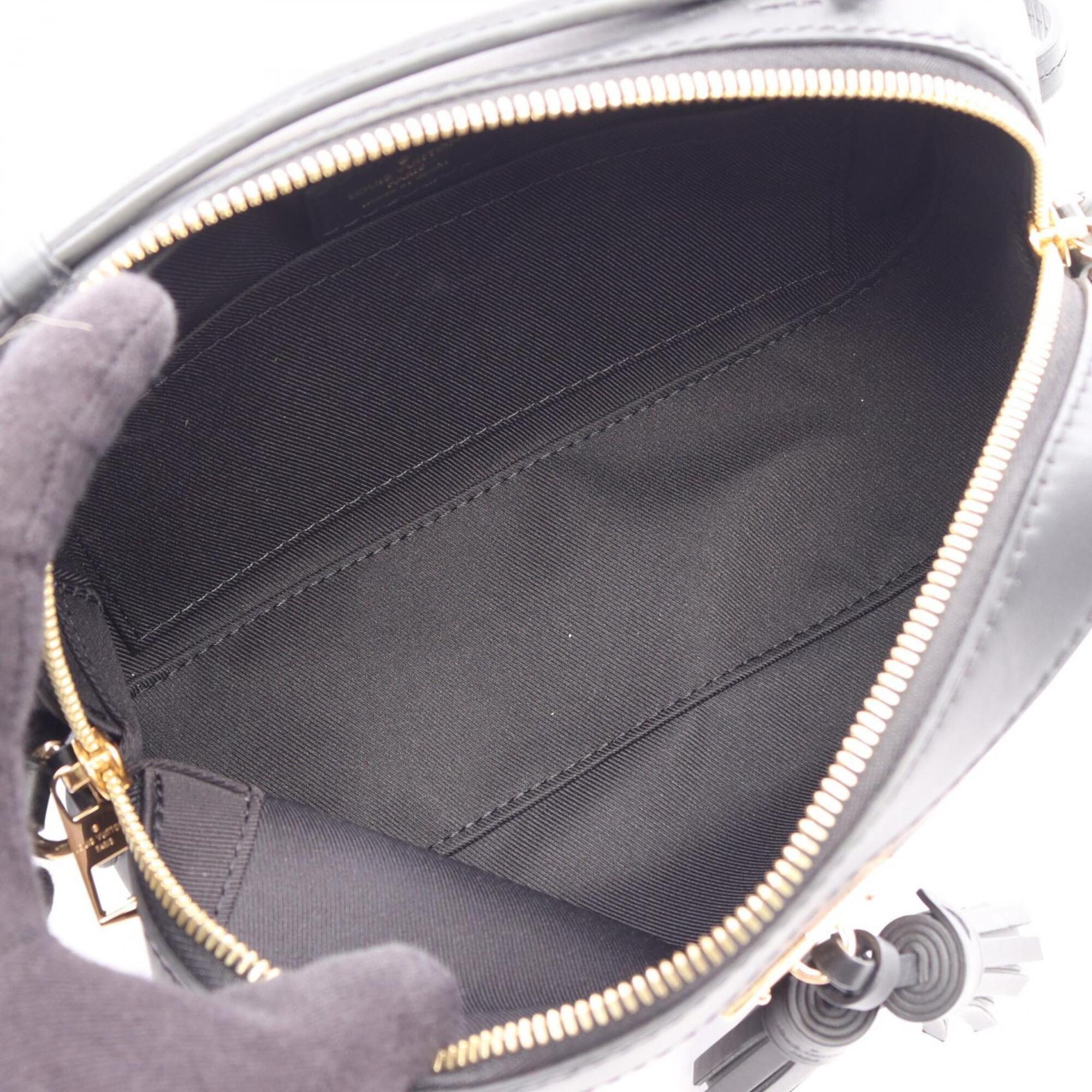 Louis Vuitton Black Brown Monogram Coated Canvas Handbag Shoulder Bag (Pre-Owned)