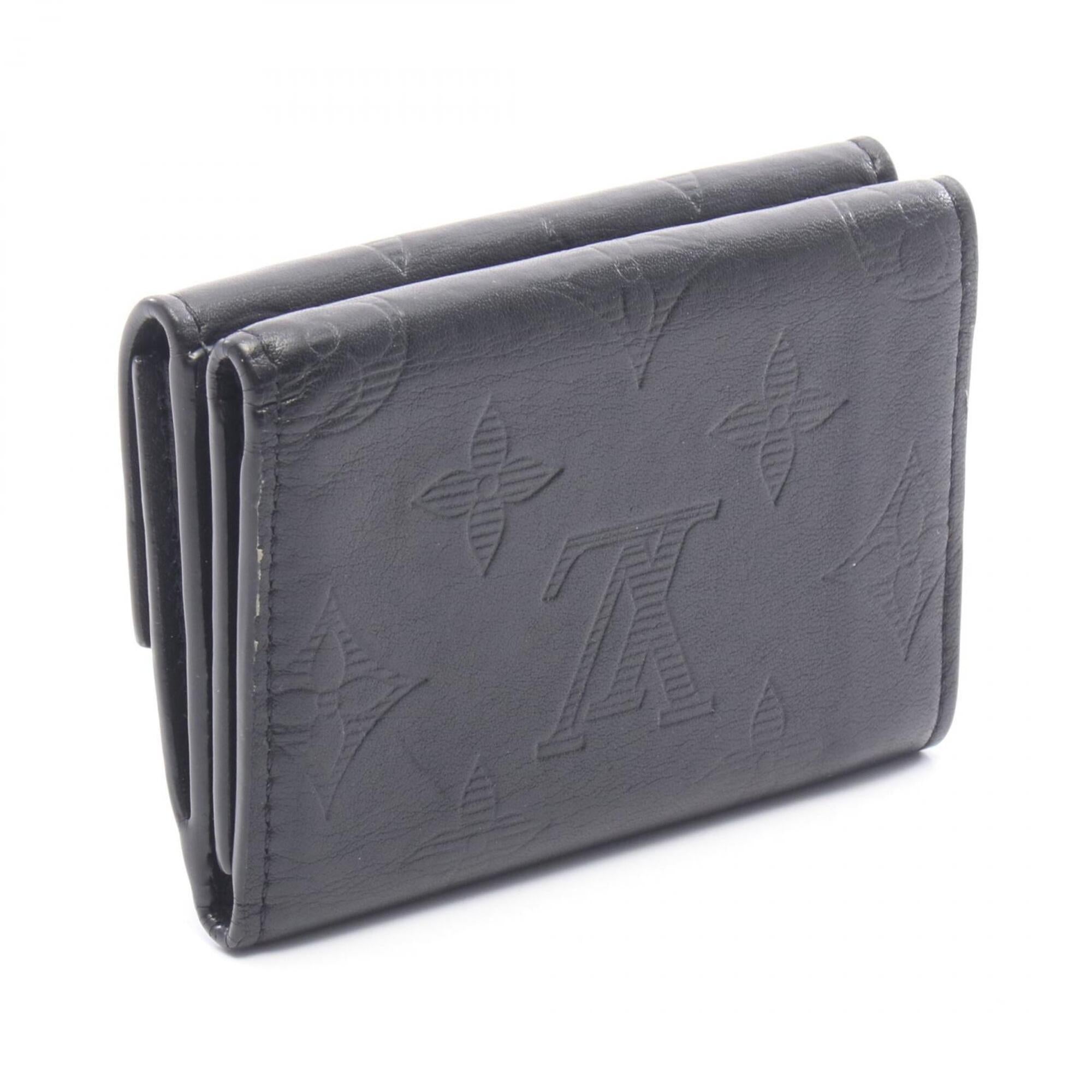 Louis Vuitton Black Monogram Shadow Wallet (Tri-Fold) (Pre-Owned)