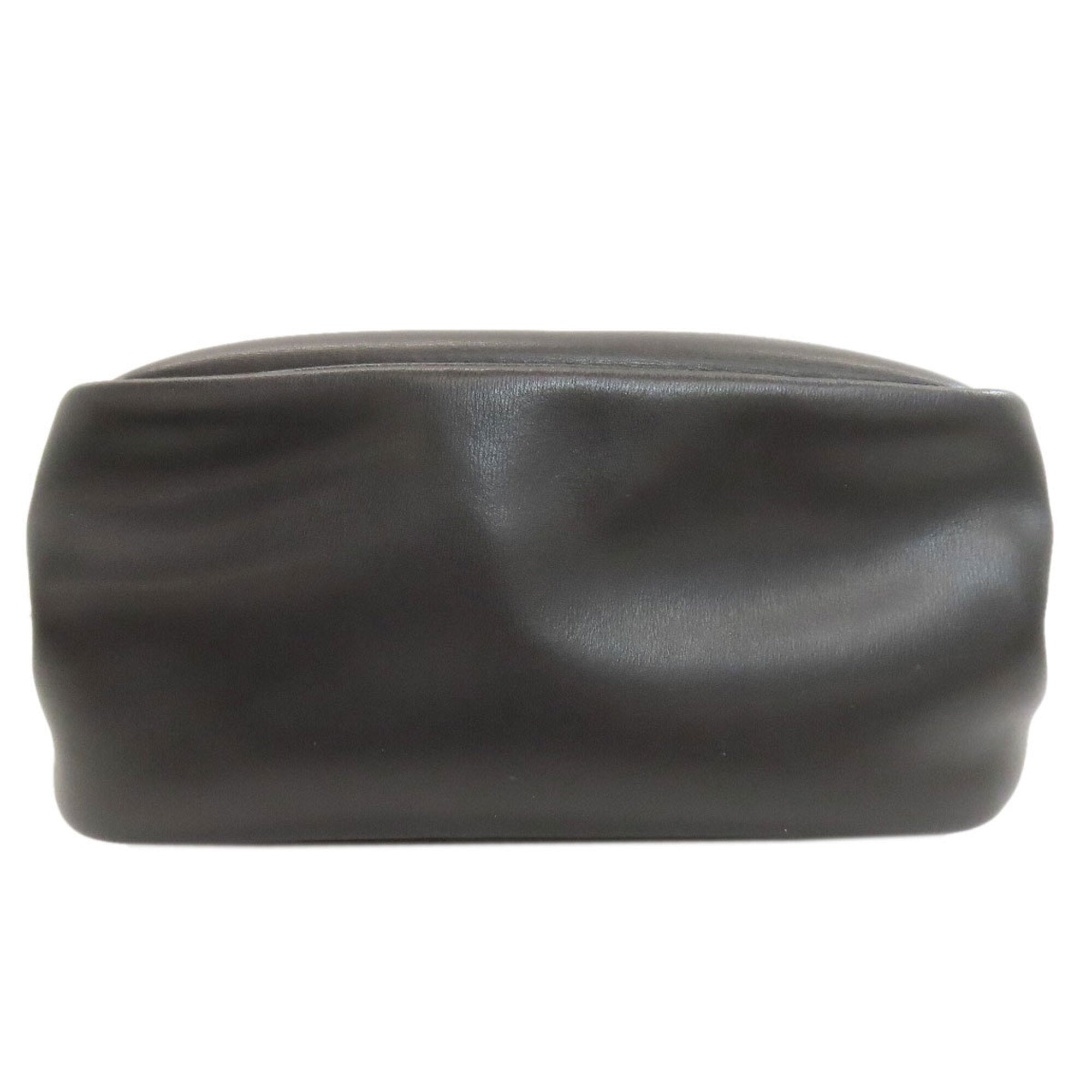 Longchamp Black Leather Handbag (Pre-Owned)