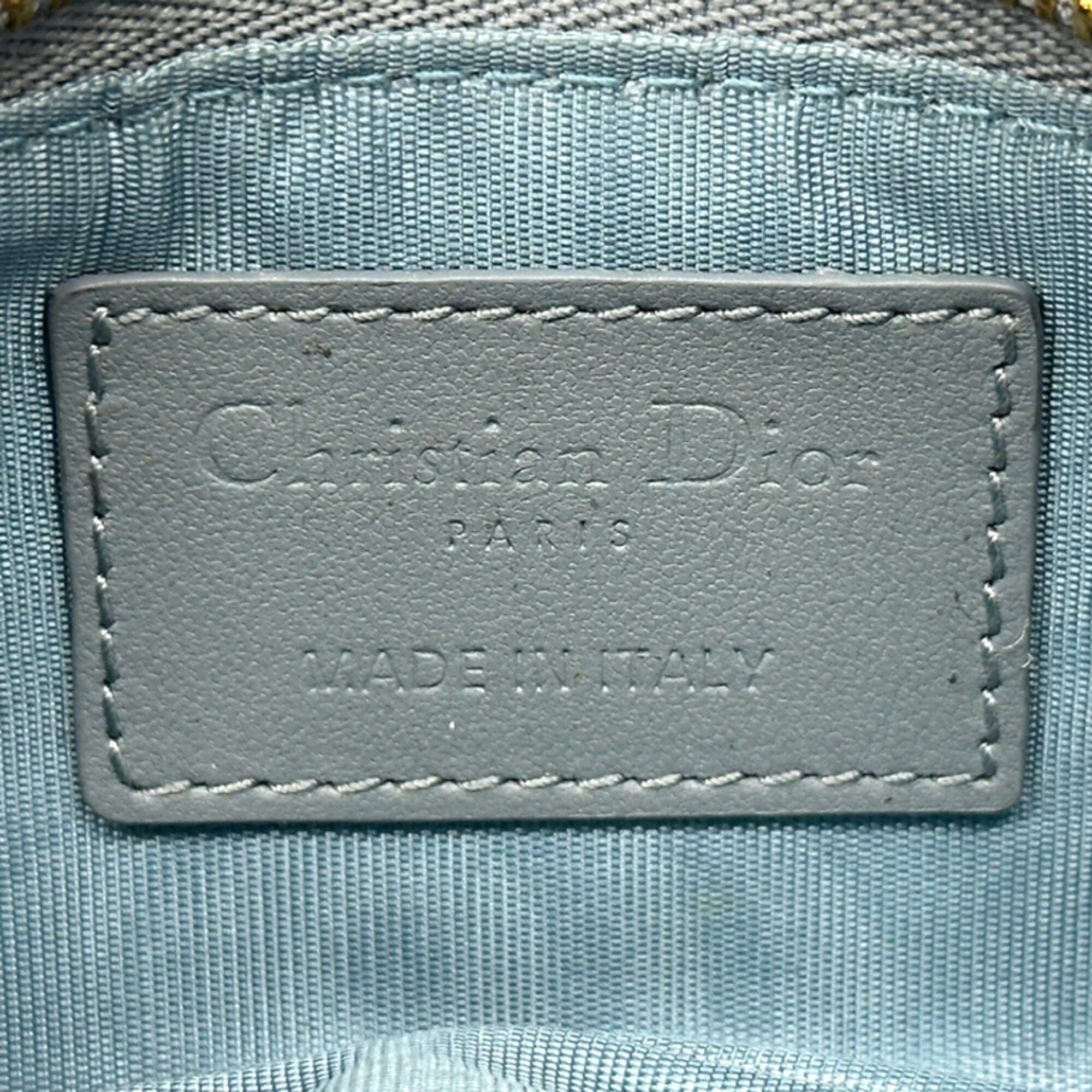 Christian Dior Blue Leather Coin Purse/Coin Case (Pre-Owned)