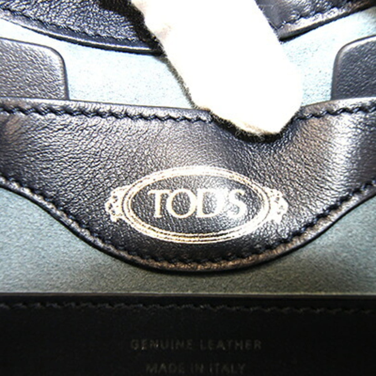 Tod's Light Blue Navy Leather Handbag (Pre-Owned)