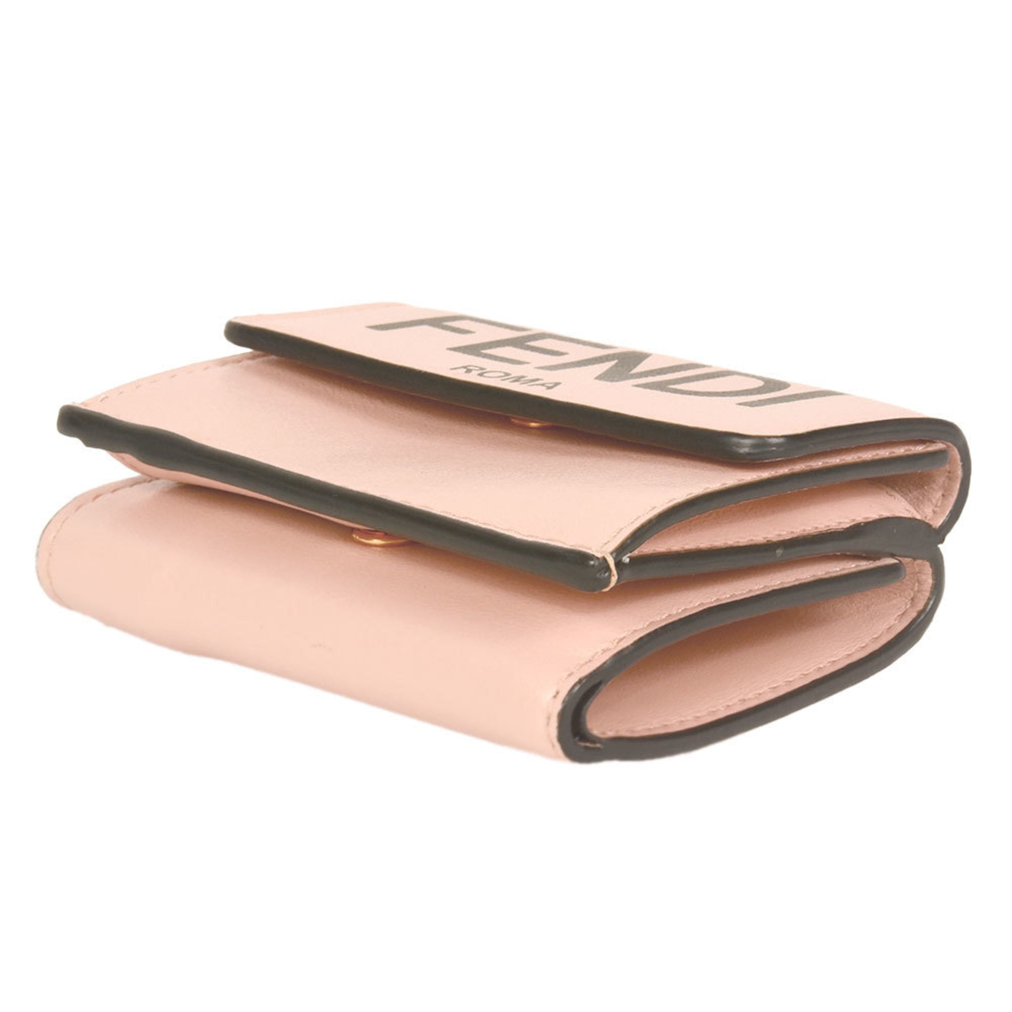 Fendi Pink Leather Wallet (Tri-Fold) (Pre-Owned)