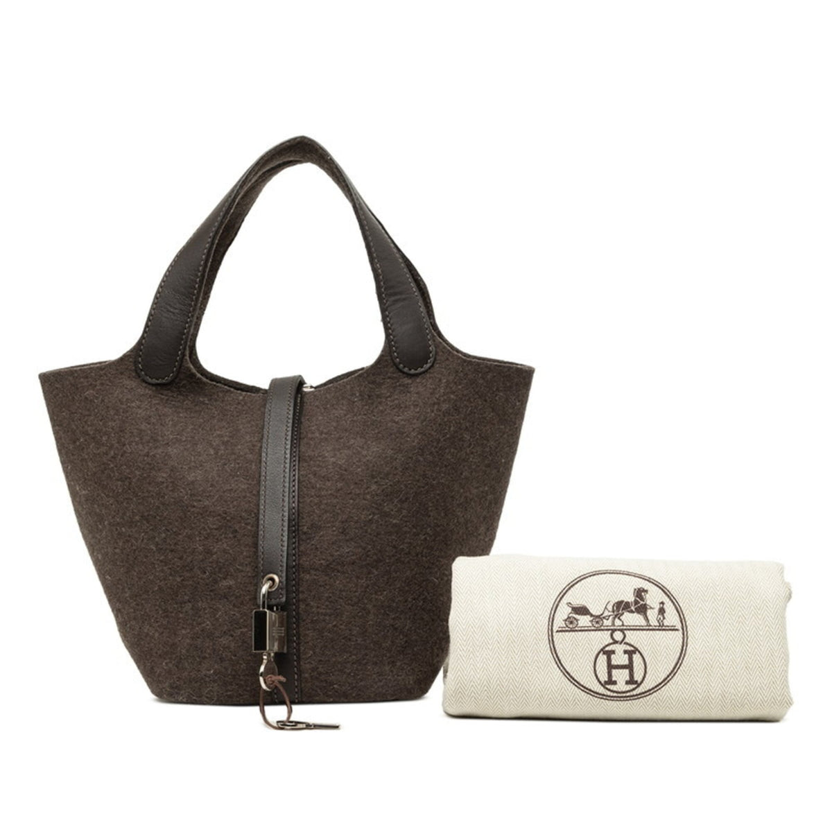 Hermes Picotin Ebene Swift Leather Handbag (Pre-Owned)