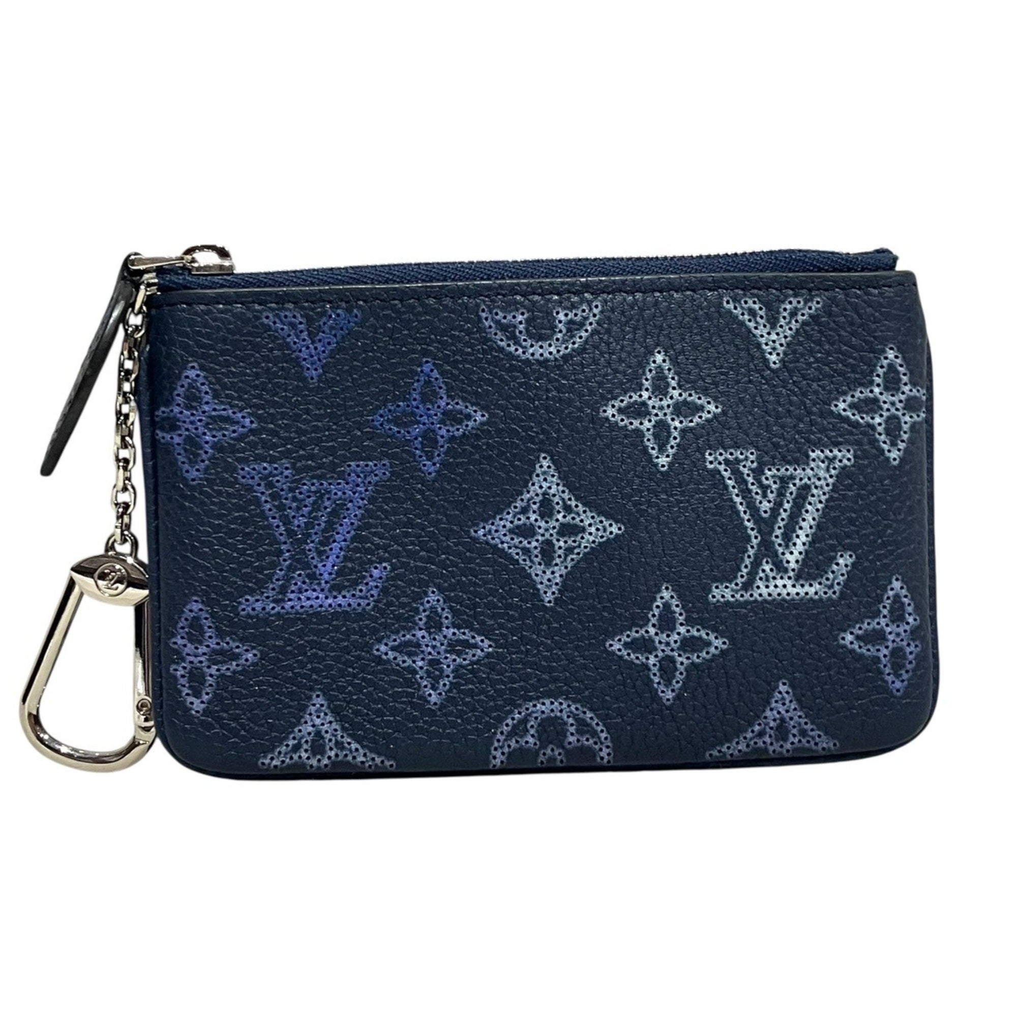 Louis Vuitton Navy Leather Pochette (Pre-Owned)