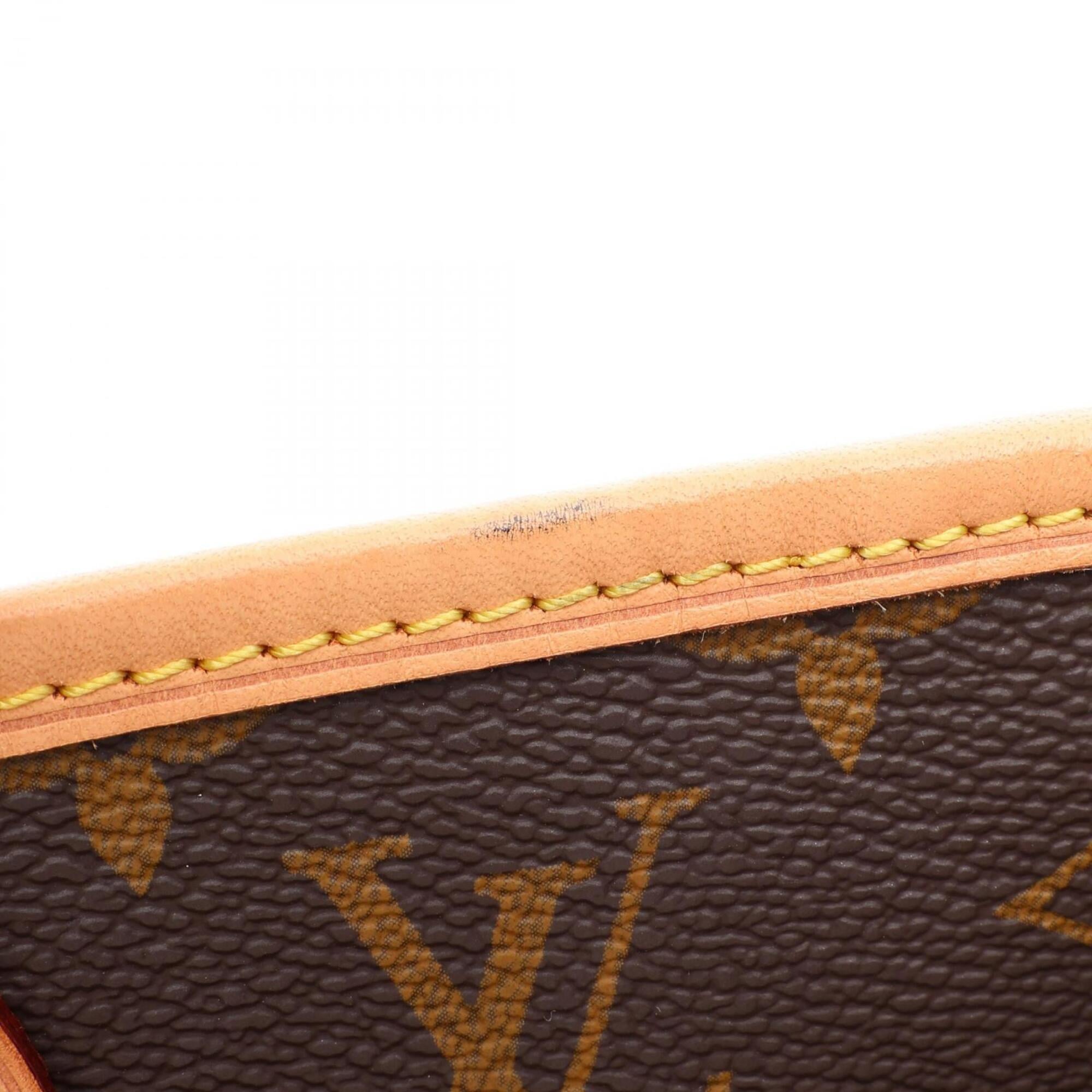 Louis Vuitton Brown Red Color Coated Canvas Leather Canvas Handbag Tote Bag (Pre-Owned)