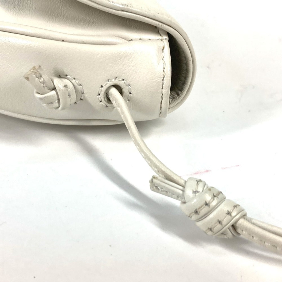 Celine Black White Leather Pochette Shoulder Bag (Pre-Owned)