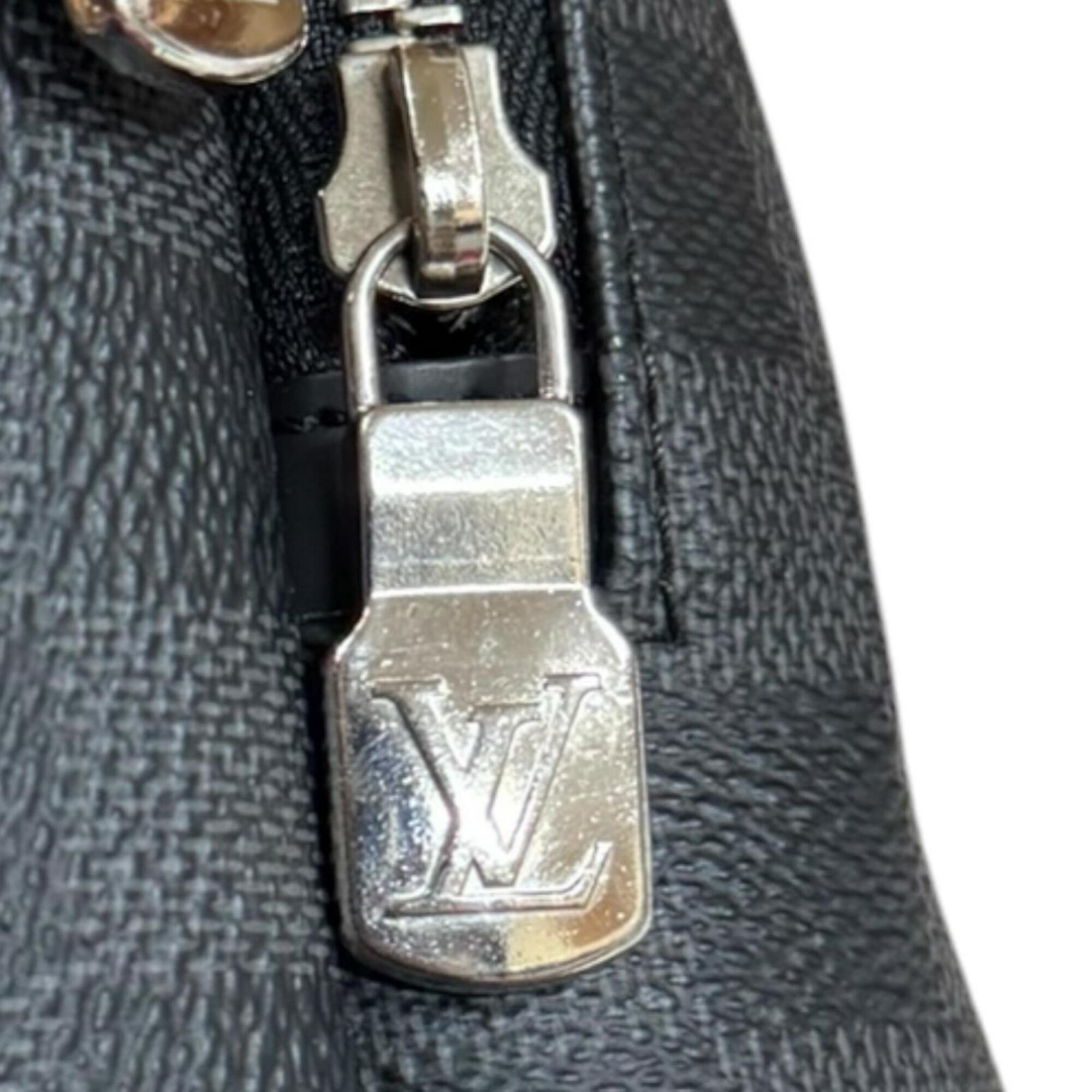 Louis Vuitton Black Gray Damier Graphite Sling Bag (Pre-Owned)