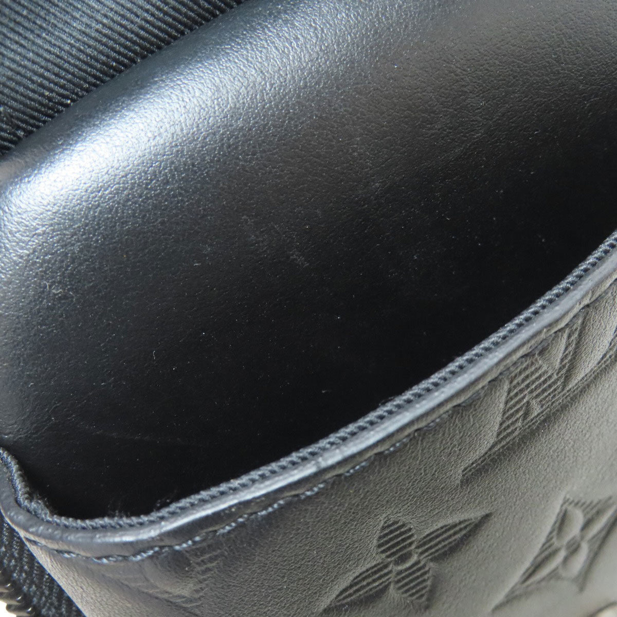 Louis Vuitton Noir Monogram Shadow Shoulder Bag (Pre-Owned)