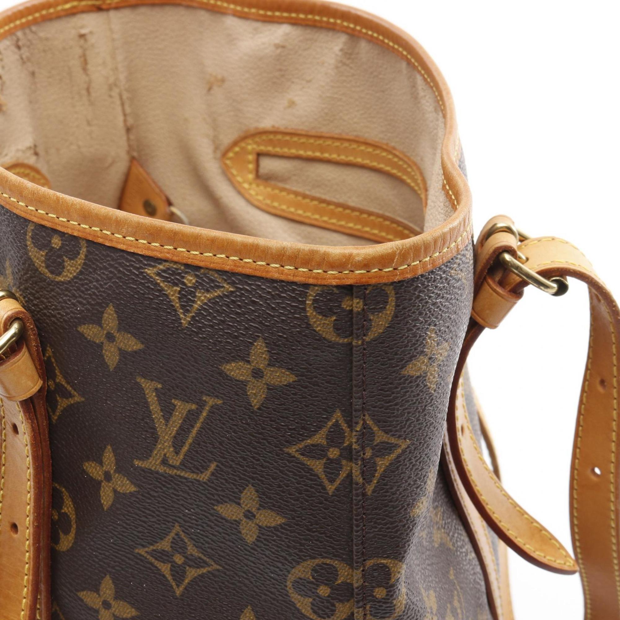 Louis Vuitton Brown Coated Canvas Pvc Monogram Leather Shoulder Bag (Pre-Owned)