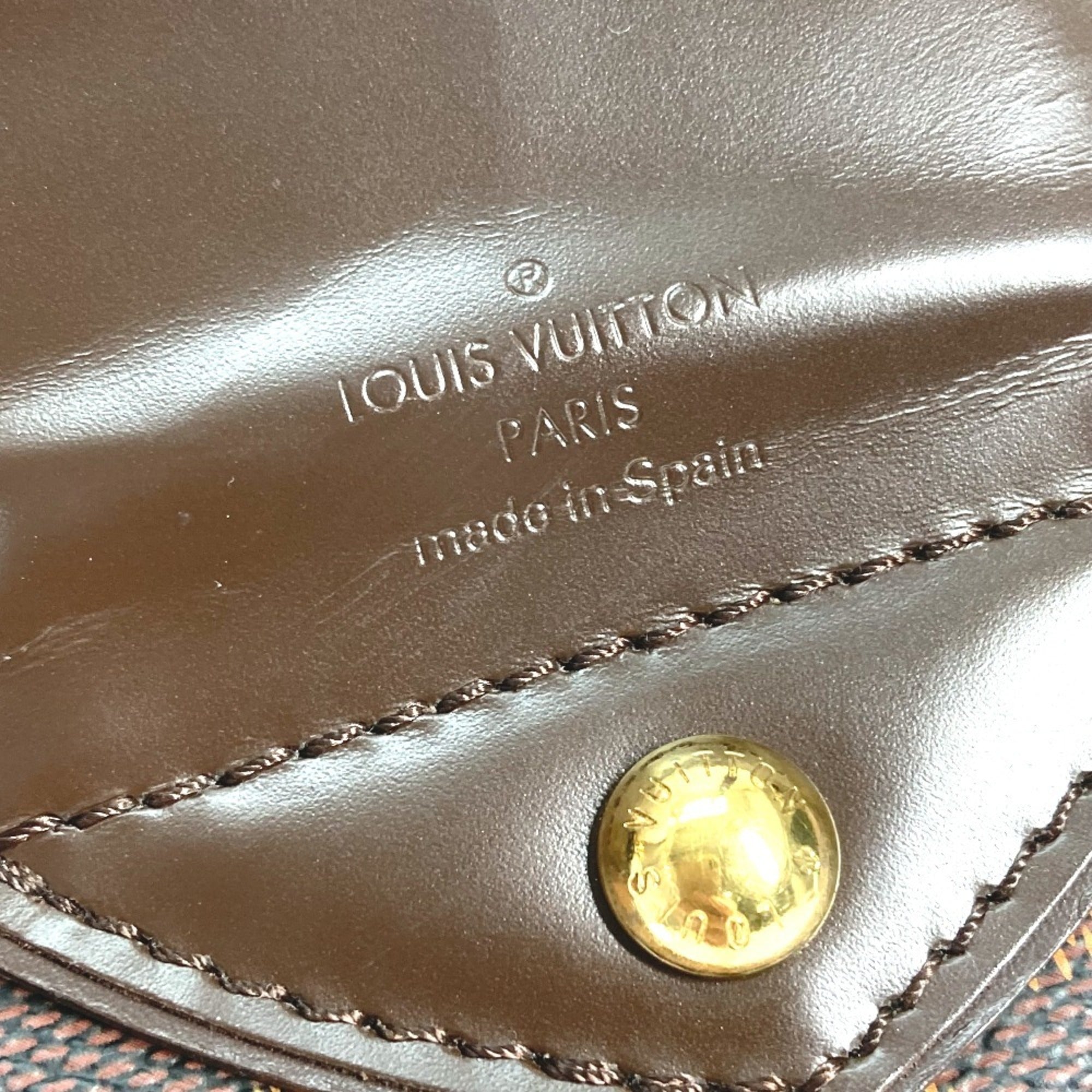Louis Vuitton Brown Damier Canvas Ebene Damier Canvas Handbag Shoulder Bag Tote Bag (Pre-Owned)