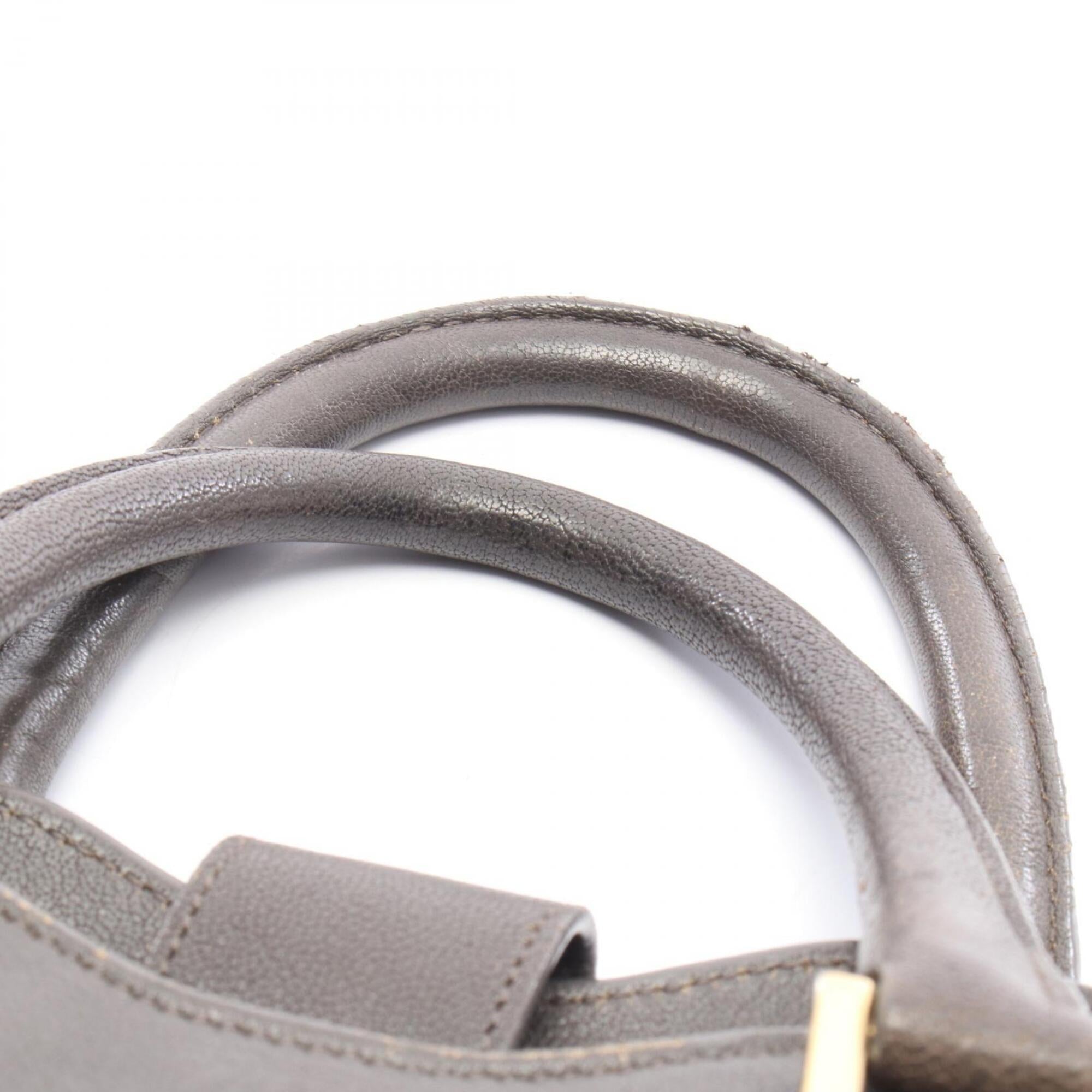 Yves Saint Laurent Gray Leather Handbag (Pre-Owned)
