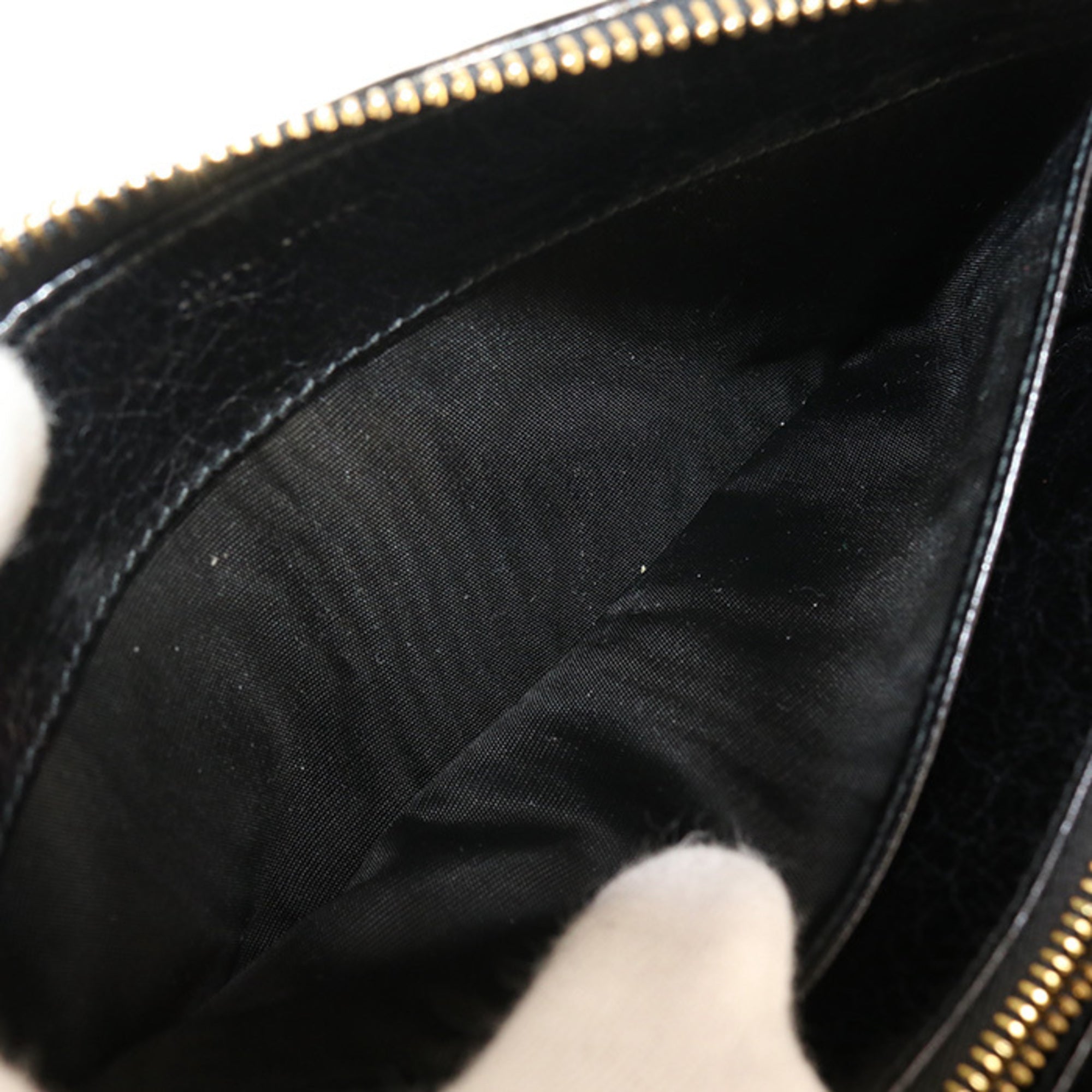 Miu Miu Matelasse Black Leather Long Wallet (Bi-Fold) (Pre-Owned)