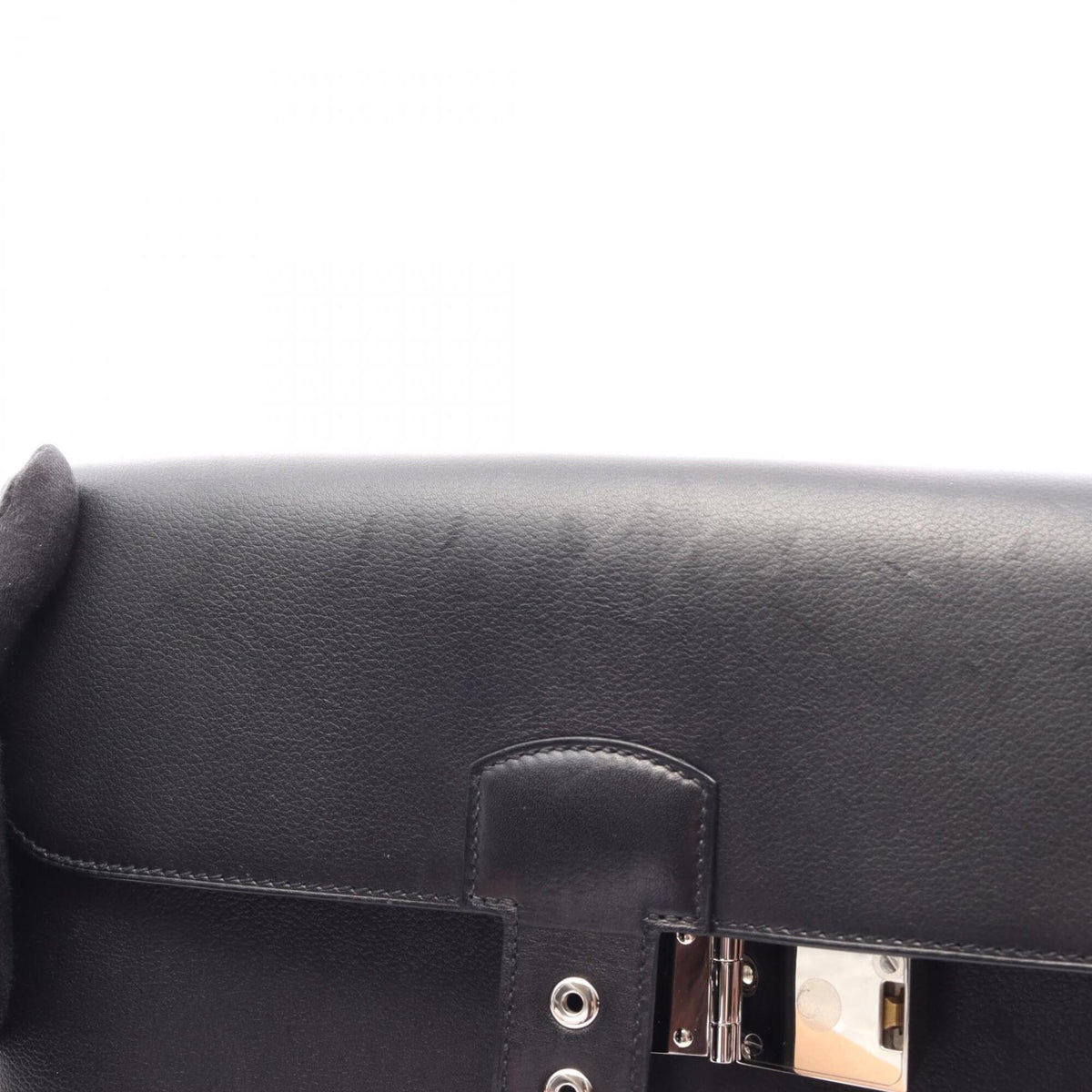 Hermes Black Leather Shoulder Bag (Pre-Owned)