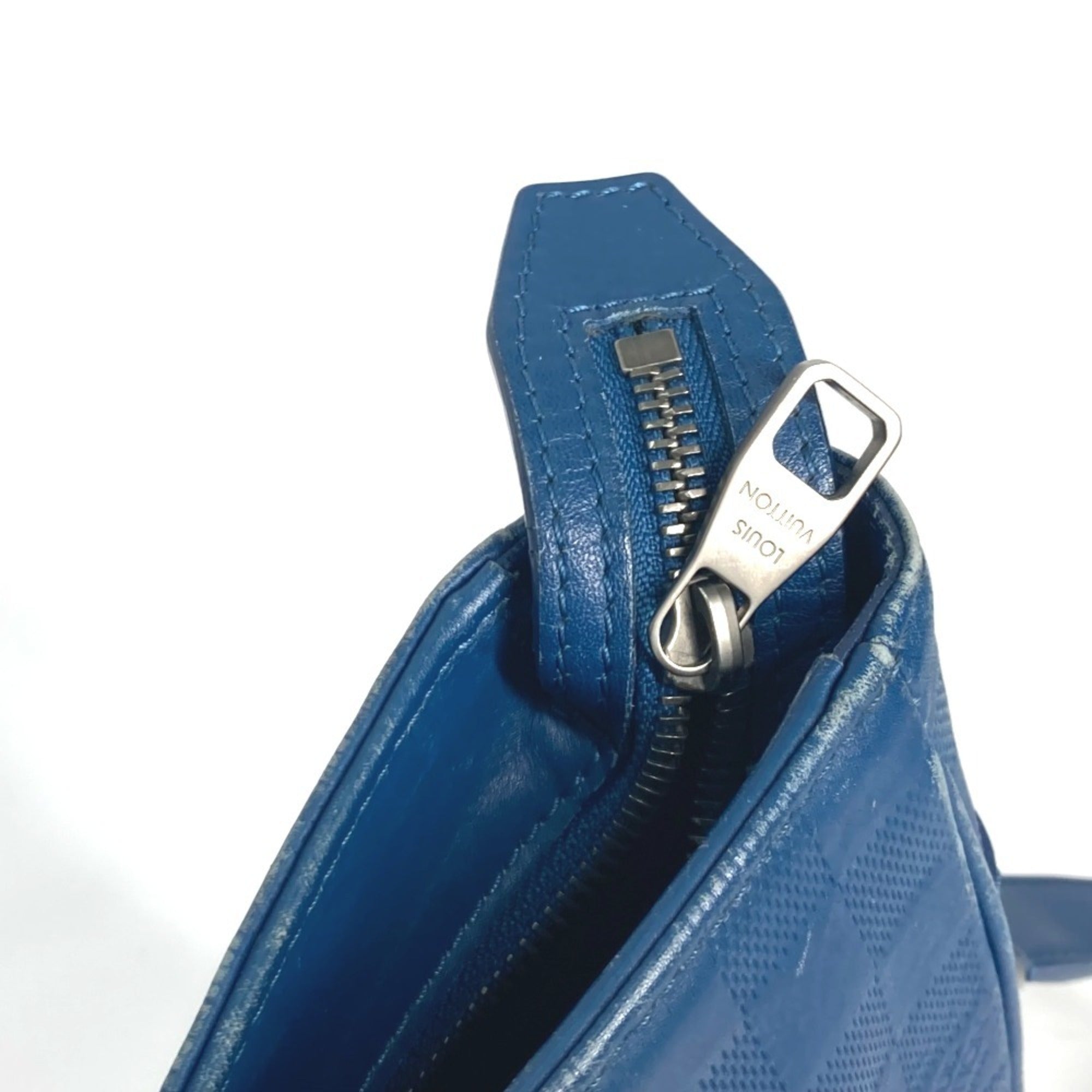 Louis Vuitton Blue Galle Damier Infini Shoulder Bag Tote Bag (Pre-Owned)